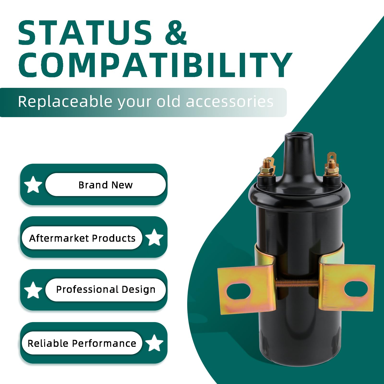 AUTOKAY 4151921S Ignition Coil Fits for Kohler K181, K241, K301, K321, K341 K91 K141 K161 K181 K241 K301-K361 Cast Iron Engine