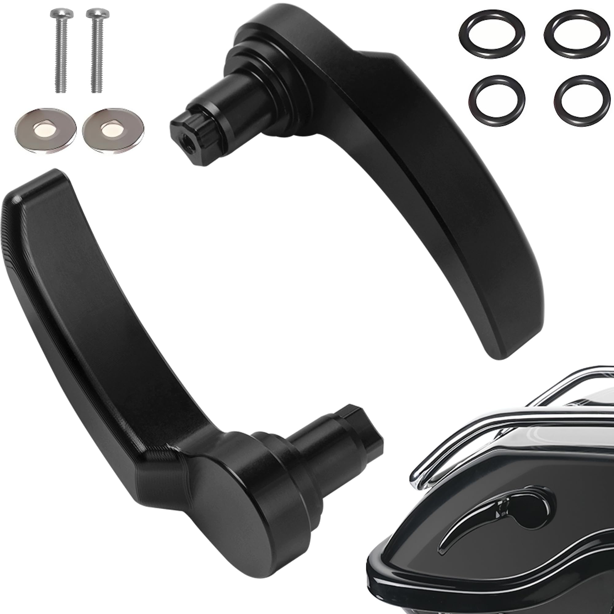 Luckyslycyc Harley Saddlebag Latches - Perfect Fit, Easy Installation - Compatible For Harley Davidson Touring Street Glide Elec