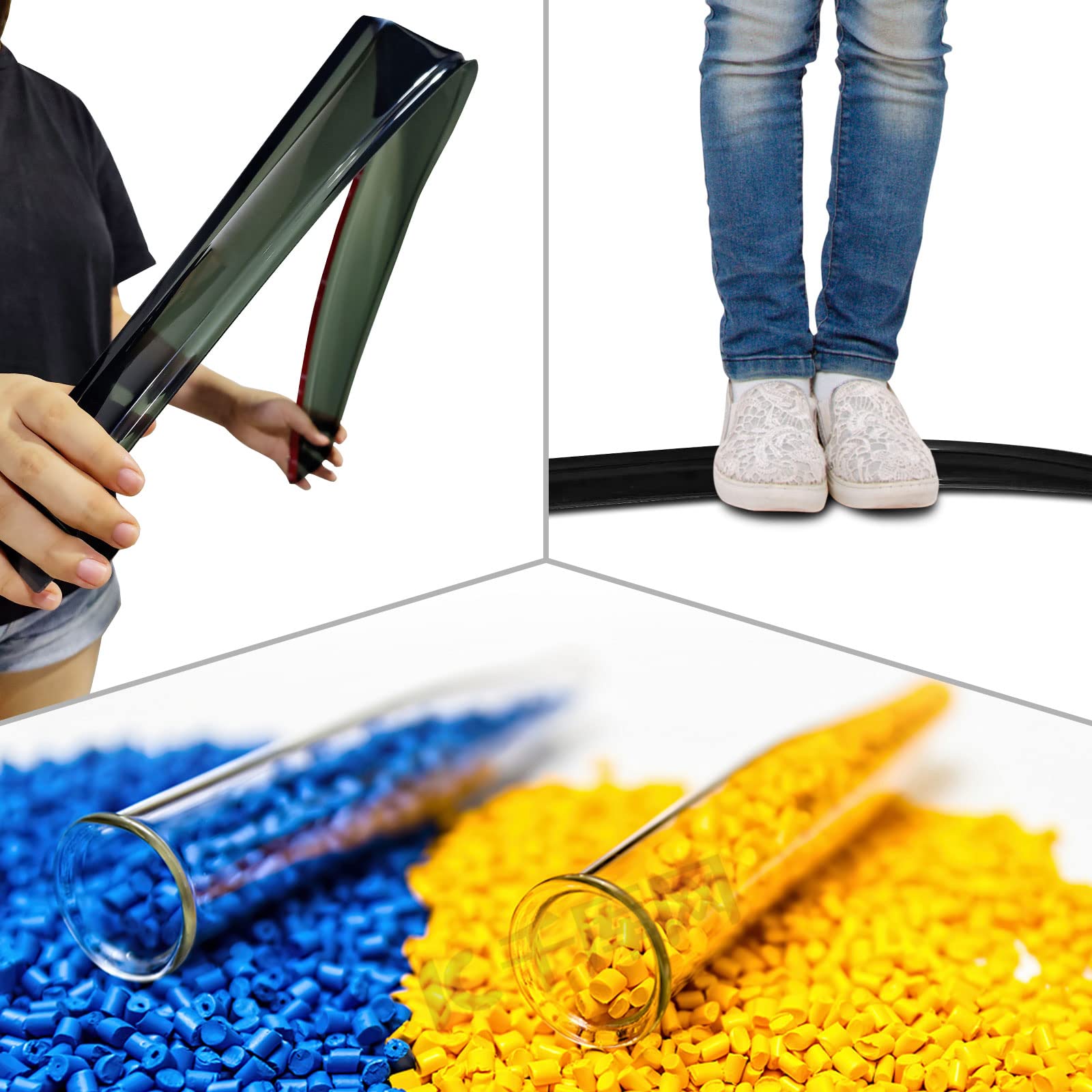 Cmvt Auto Window Visors For 2002-2009 Chevy(Chevrolet) Trailblazer, Rain Guards Shields Vent Shade Deflector Dark Smoke 2003 200