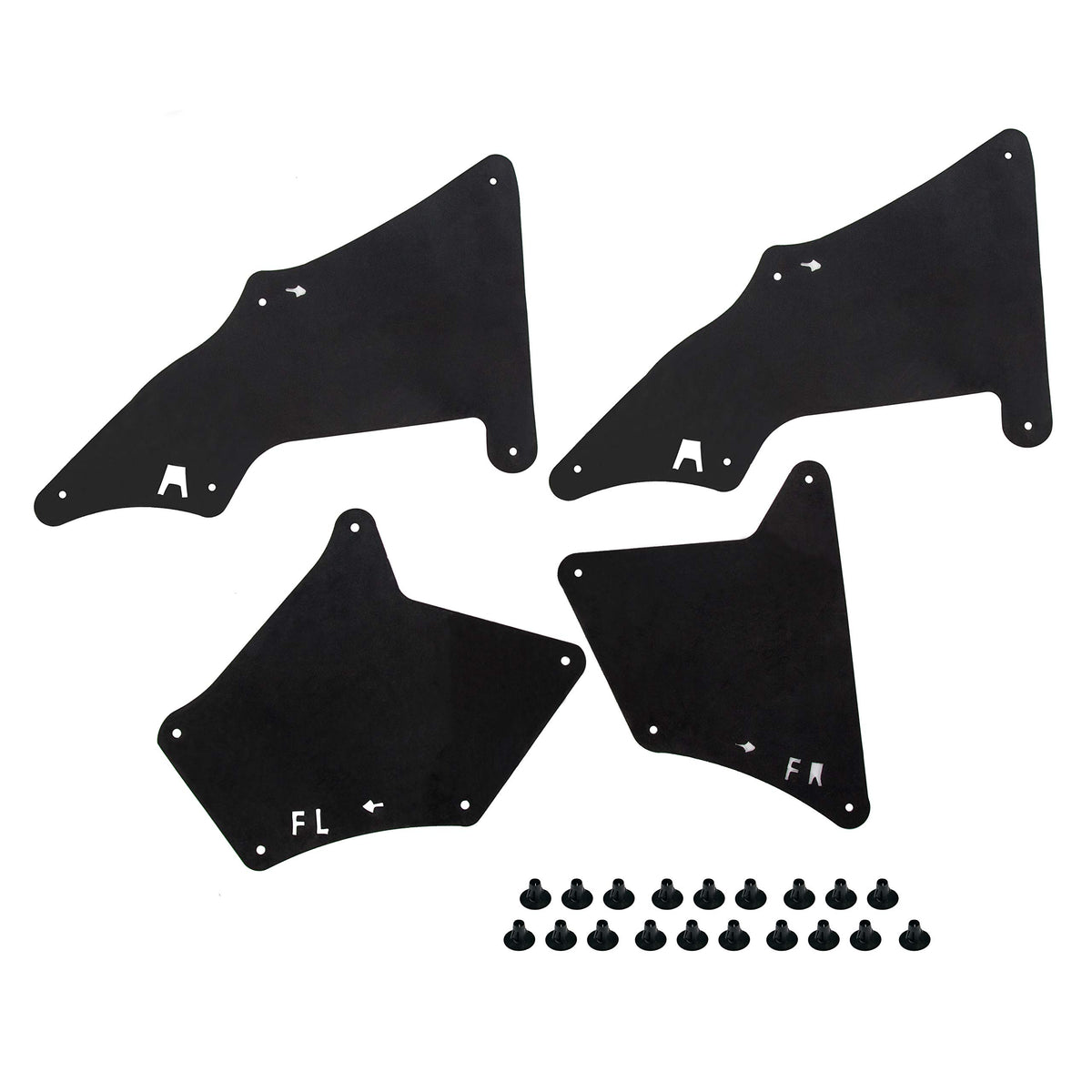 Ecotric Splash Shield Splash Guards Fender Liner Shields Compatible With 2003-2020 Toyota 4 Runner, 2007-2014Fj Cruiser, 2010-20