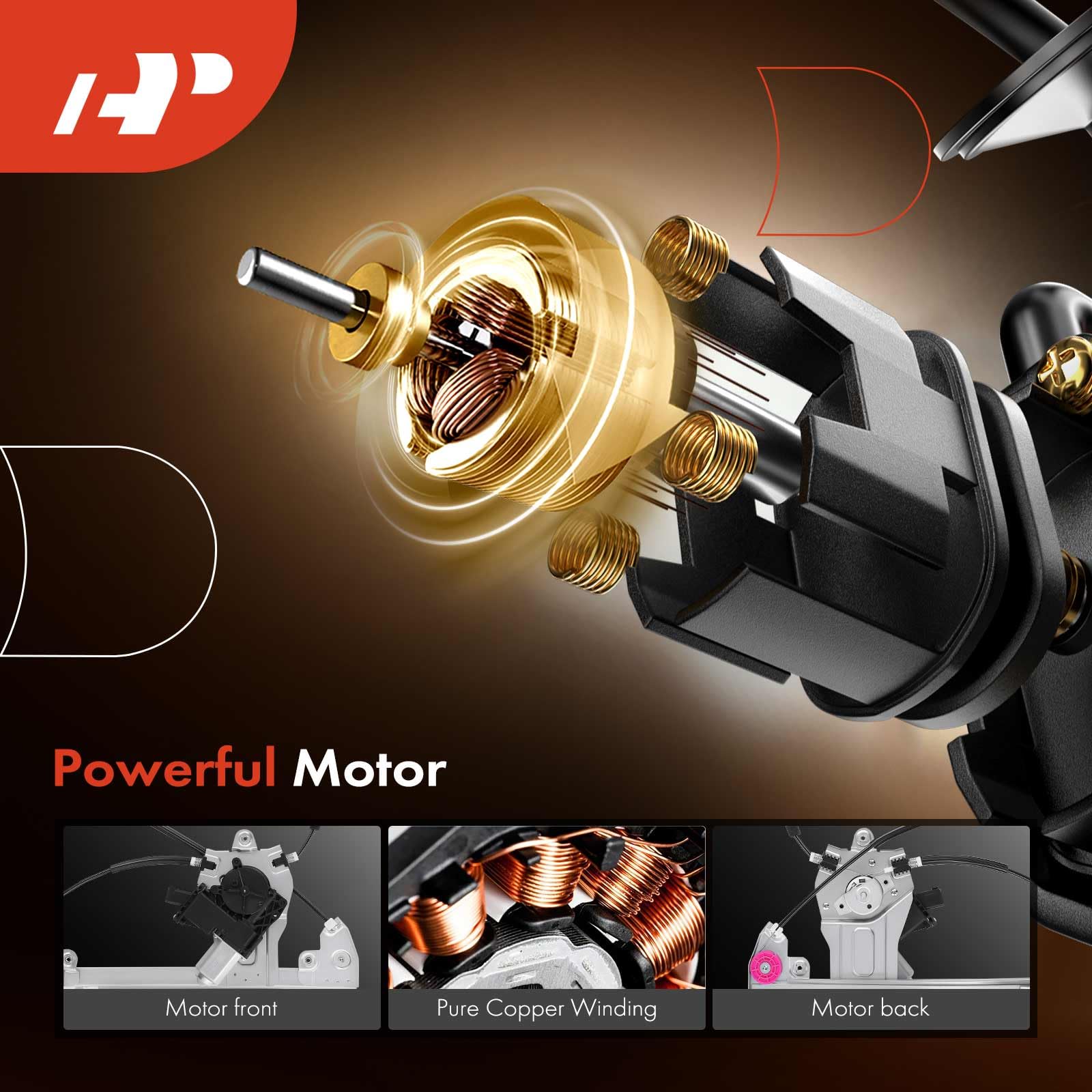 A-Premium Front Driver Side Power Window Regulator with Motor Compatible with Chevy Cruze 2011-2015, Chevrolet Cruze Limited 2016 - with Auto Up and Down (7 Pins Connector)- Replaces # 94532757