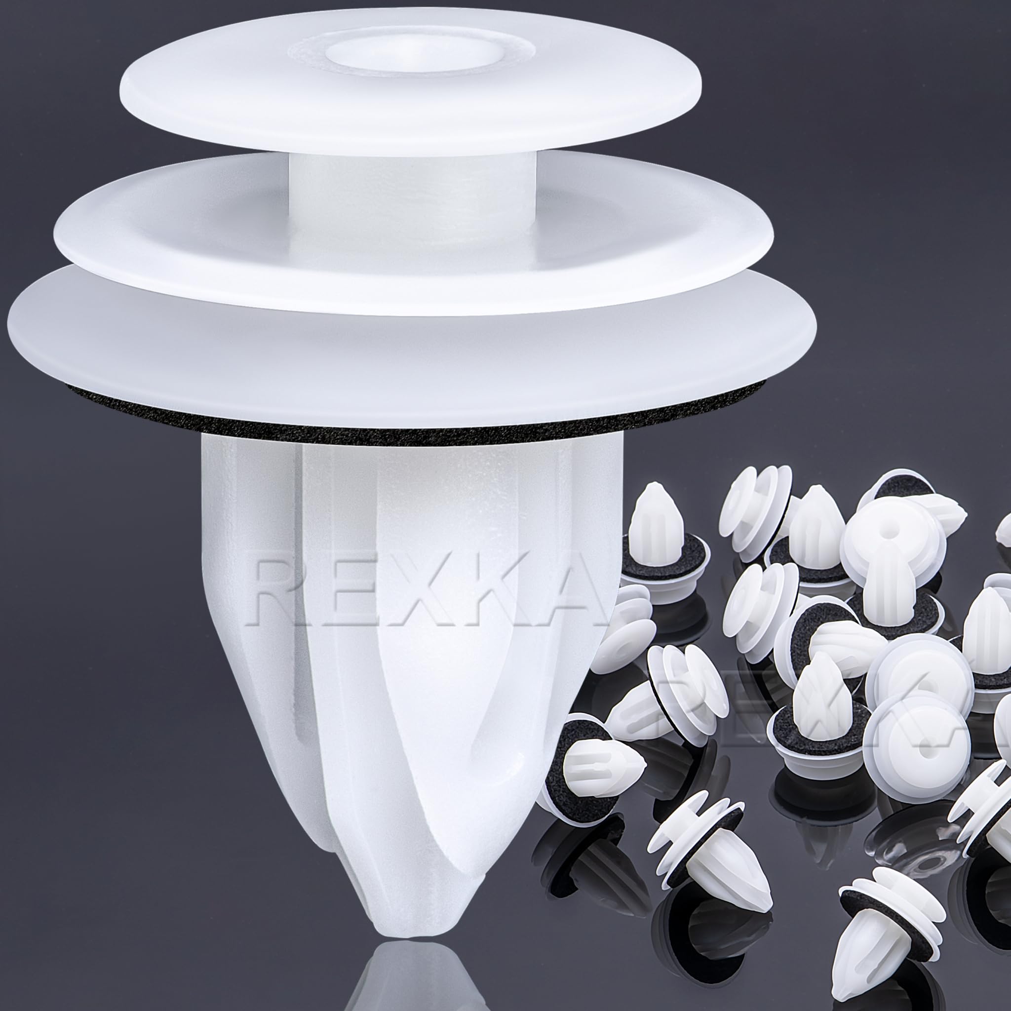 Rexka 25Pcs Door Trim Panel Retainers Clips Compatible With Lexus Toyota 90467-A0005 Camry, Fj Cruiser, High Lander, Rav4, 4-Run