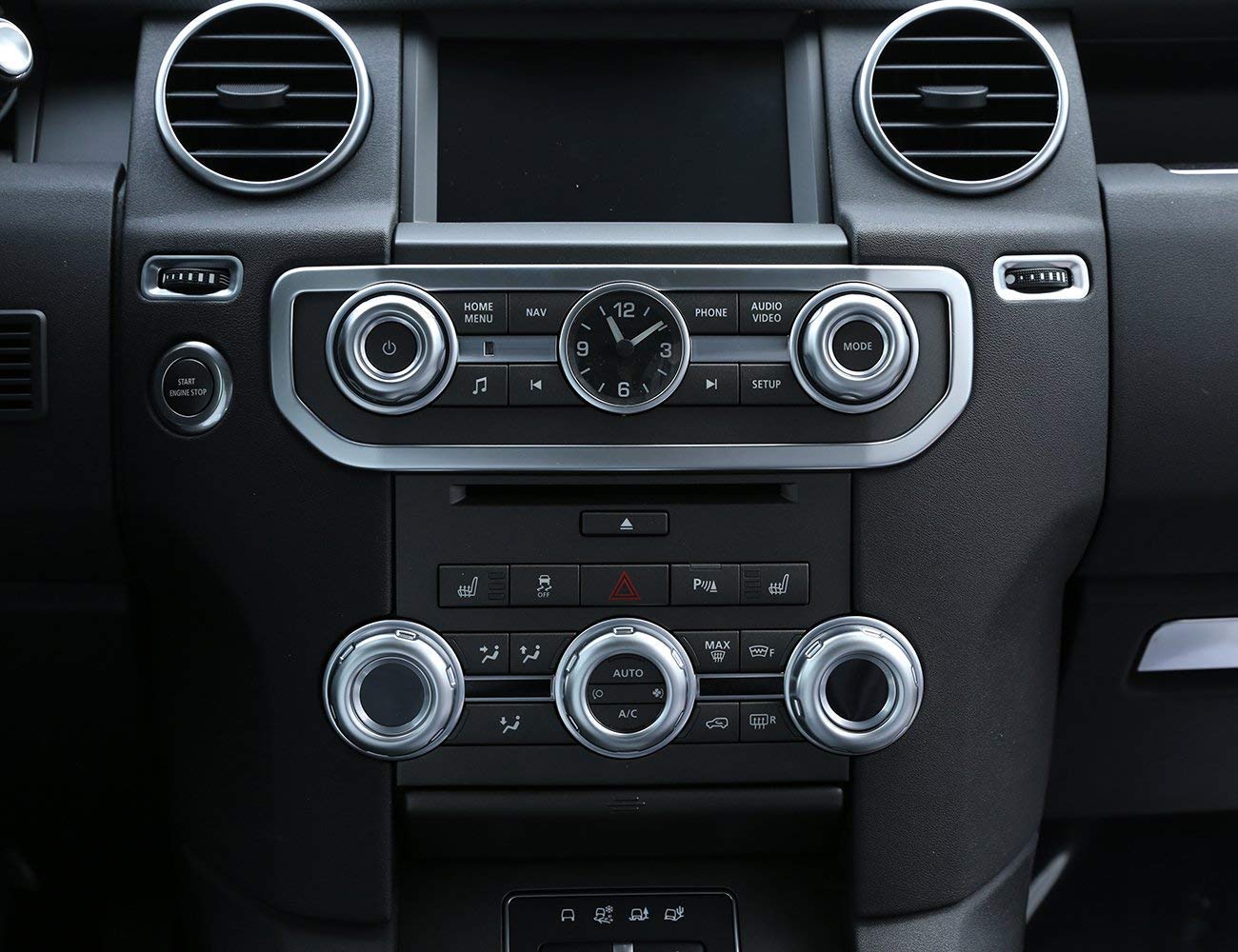 TongSheng Chrome Volume & AC Knobs Trim for Land Rover Discovery 4 LR4 2010-2016, RRS 2010-2013, Freelander 2 2013