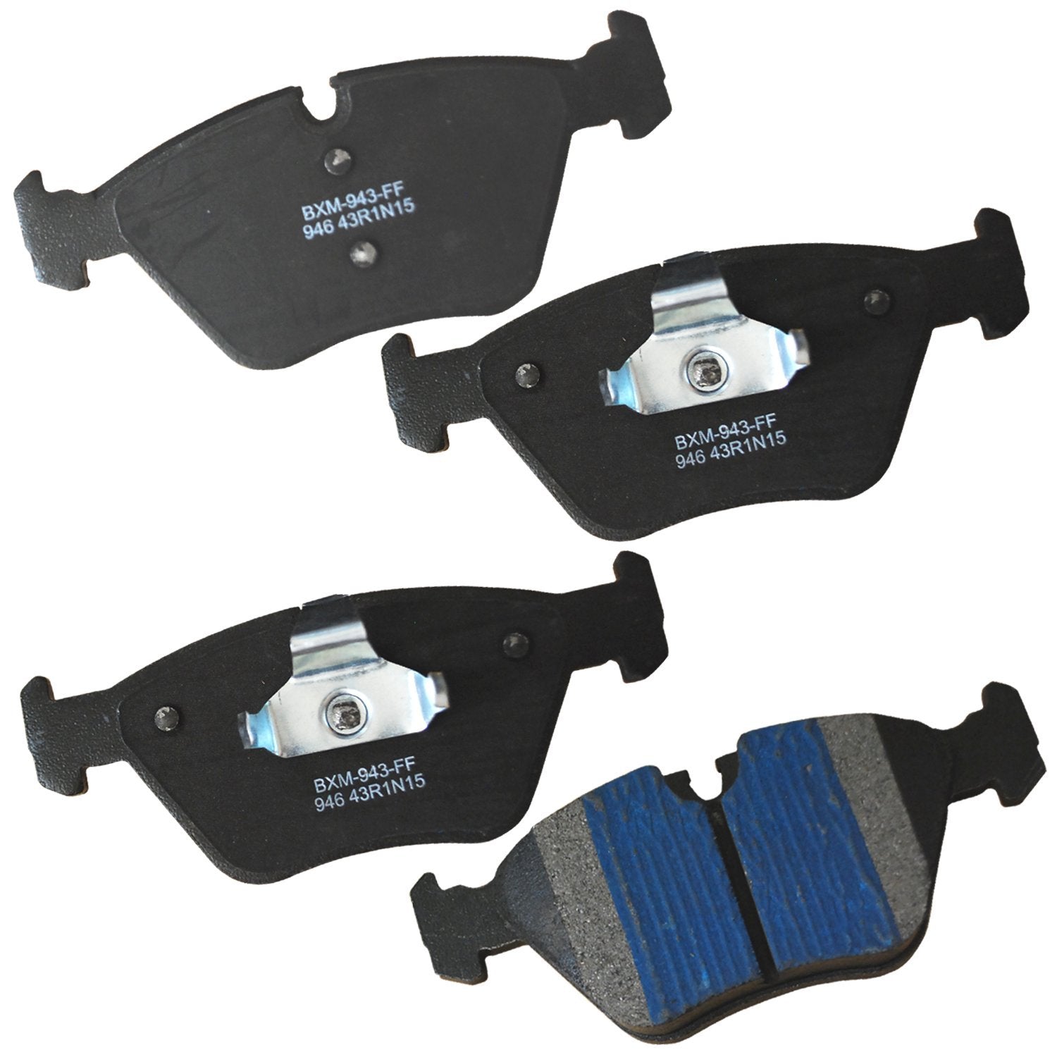 Bendix Premium Sbm946 Semi-Metallic Front Brake Pads For Bmw 330Ci 2006-2001, 330I 2005-2001, 330Xi 2005-2001, X3 2010-2004, Z4