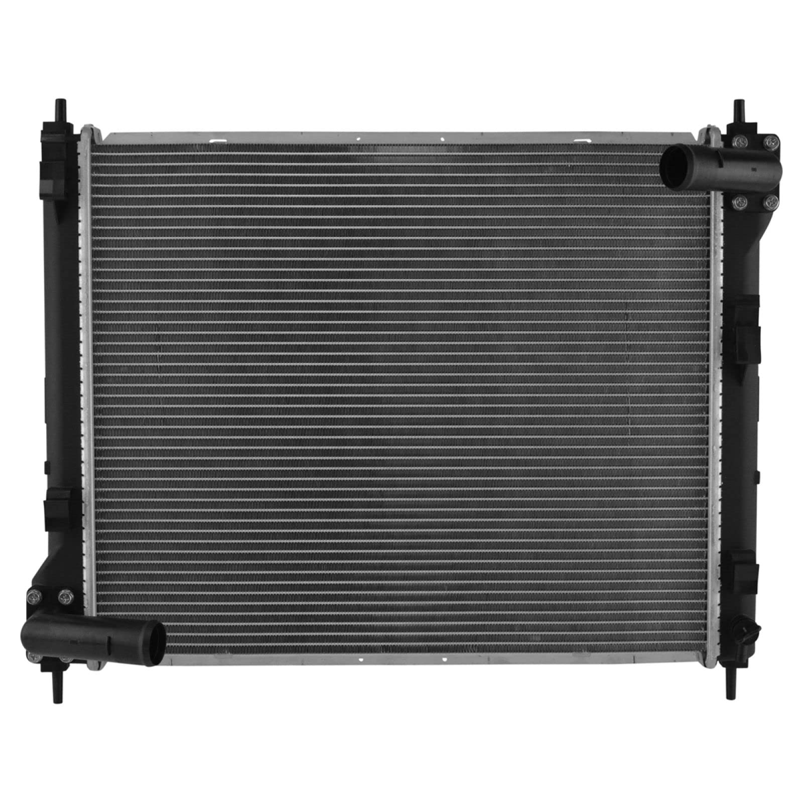 Trq Radiator Assembly Aluminum Core Compatible With 11-17 Nissan Juke 17-19 Sentra Cu13264 Ni3010221
