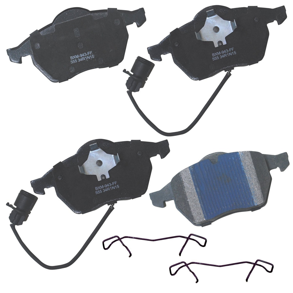 Bendix Premium Sbm555 Semi-Metallic Front Brake Pads For Select Models Audi 100, 100 Quattro, A3, A6, A6 A8, A8 S3, Tt, Volkswag