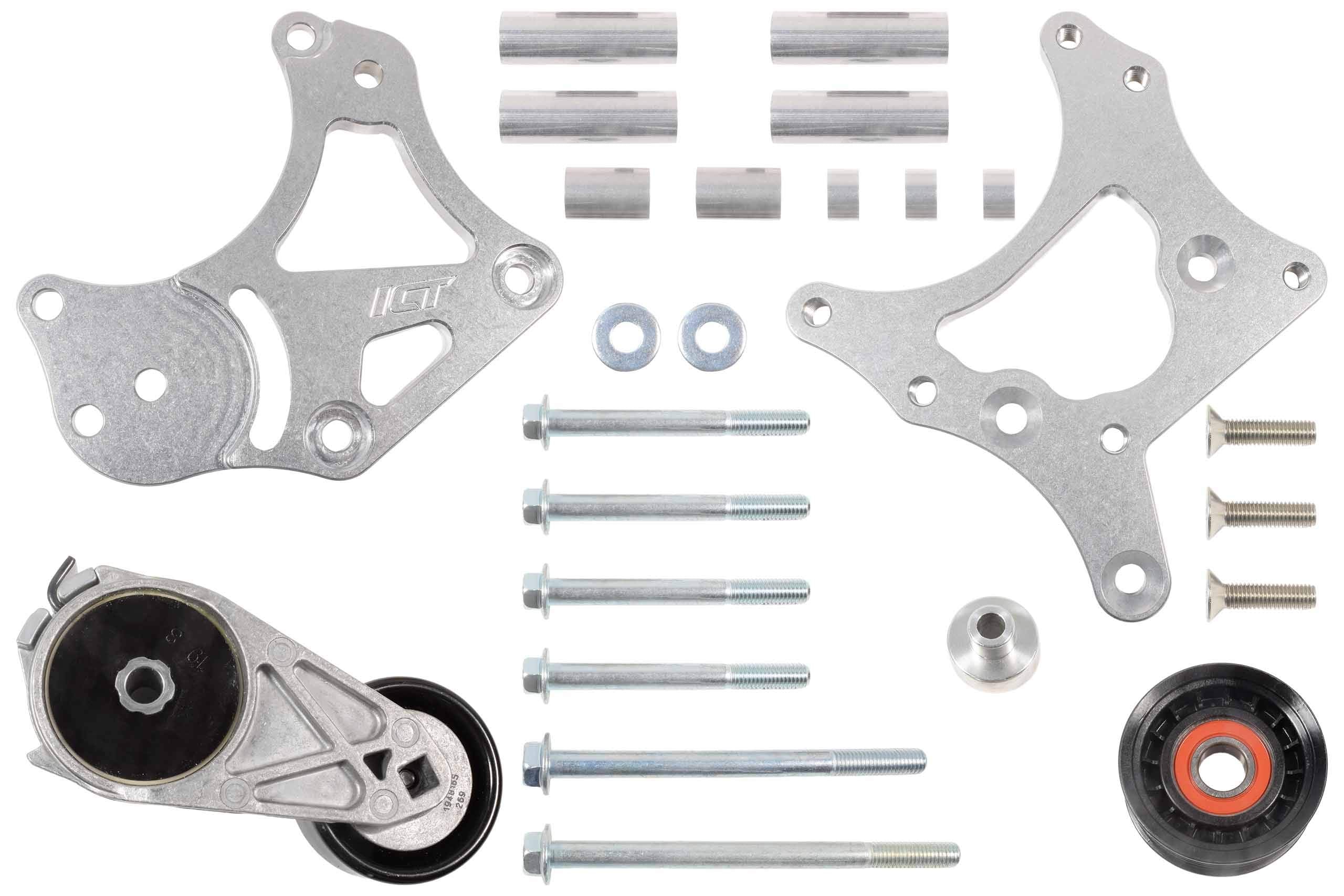 Ls1 High Mount Alternator Bracket Relocation Engine Billet Aluminum Compatible With Chevy Z28 Firebird Trans Am Ws6 Gto Ls1 Ls2 Ls6 Lsx 5.7L 6.0L