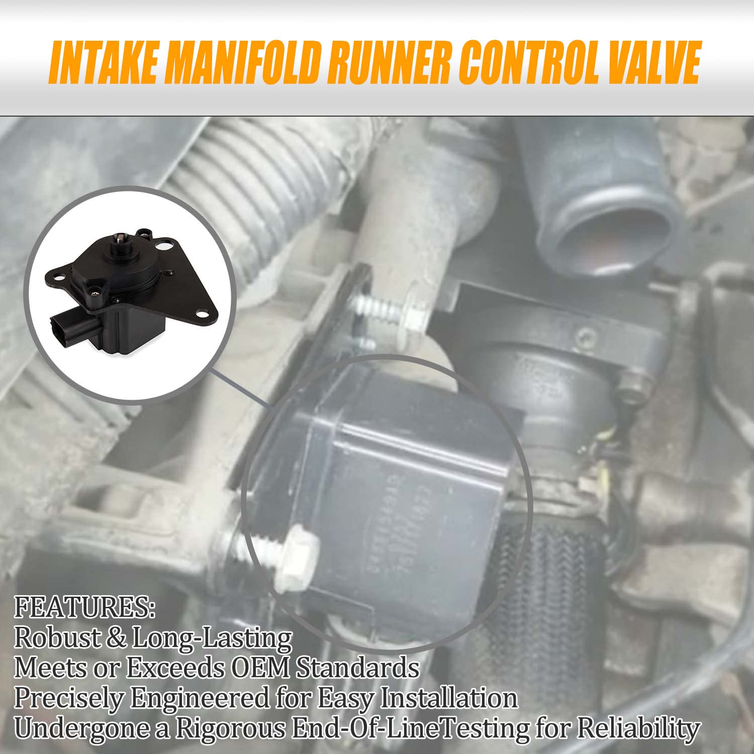 Ransoto 911-902 Intake Manifold Runner Control Valve Compatible With 2007-2014 Dodge Caliber Journey Avenger Jeep Compass Patriot Chrysler Sebring 1.8L 2.0L 2.4L Replaces 4884549Ad