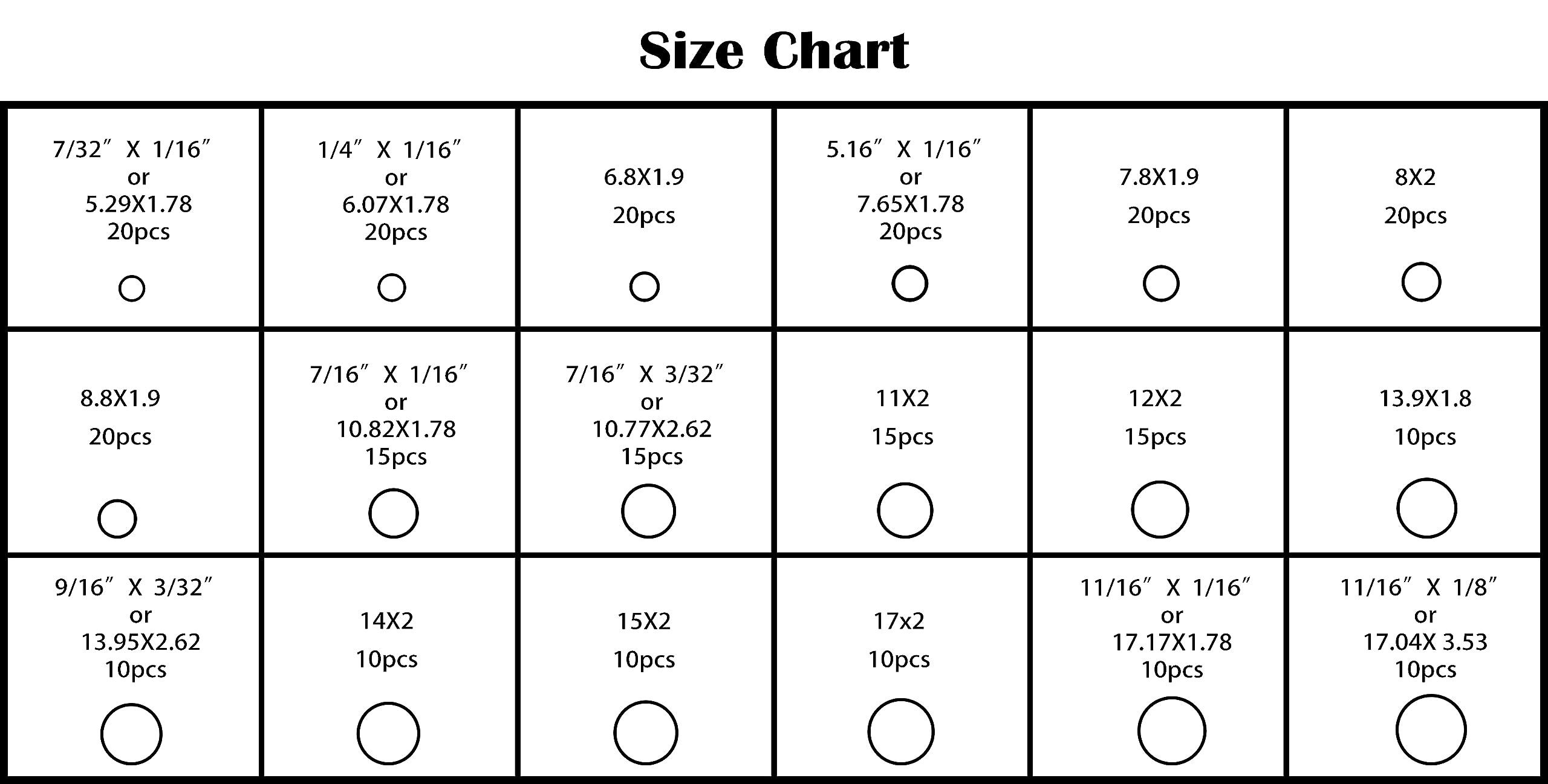 Beduan 270Pcs Compressor O Rings Kit 18 Sizes Car Air Conditioning Ac Rubber O-Ring Gasket Assortment Set (Green)