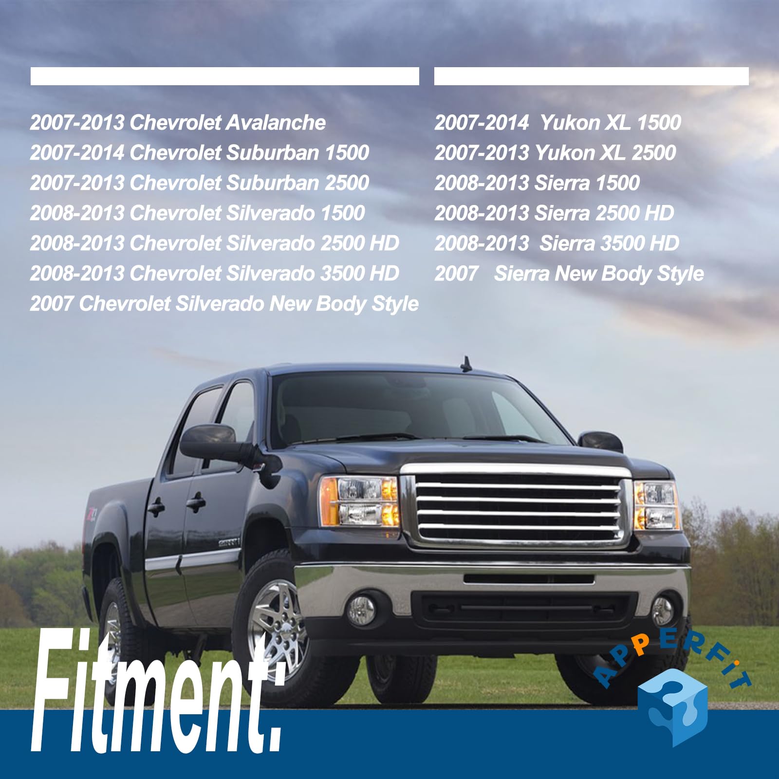 Apperfit Seat Recliner Handle Lever Front Left+Right Side Compatible With 2007-2013 Chevy Chevrolet Avalanche Silverado Suburban