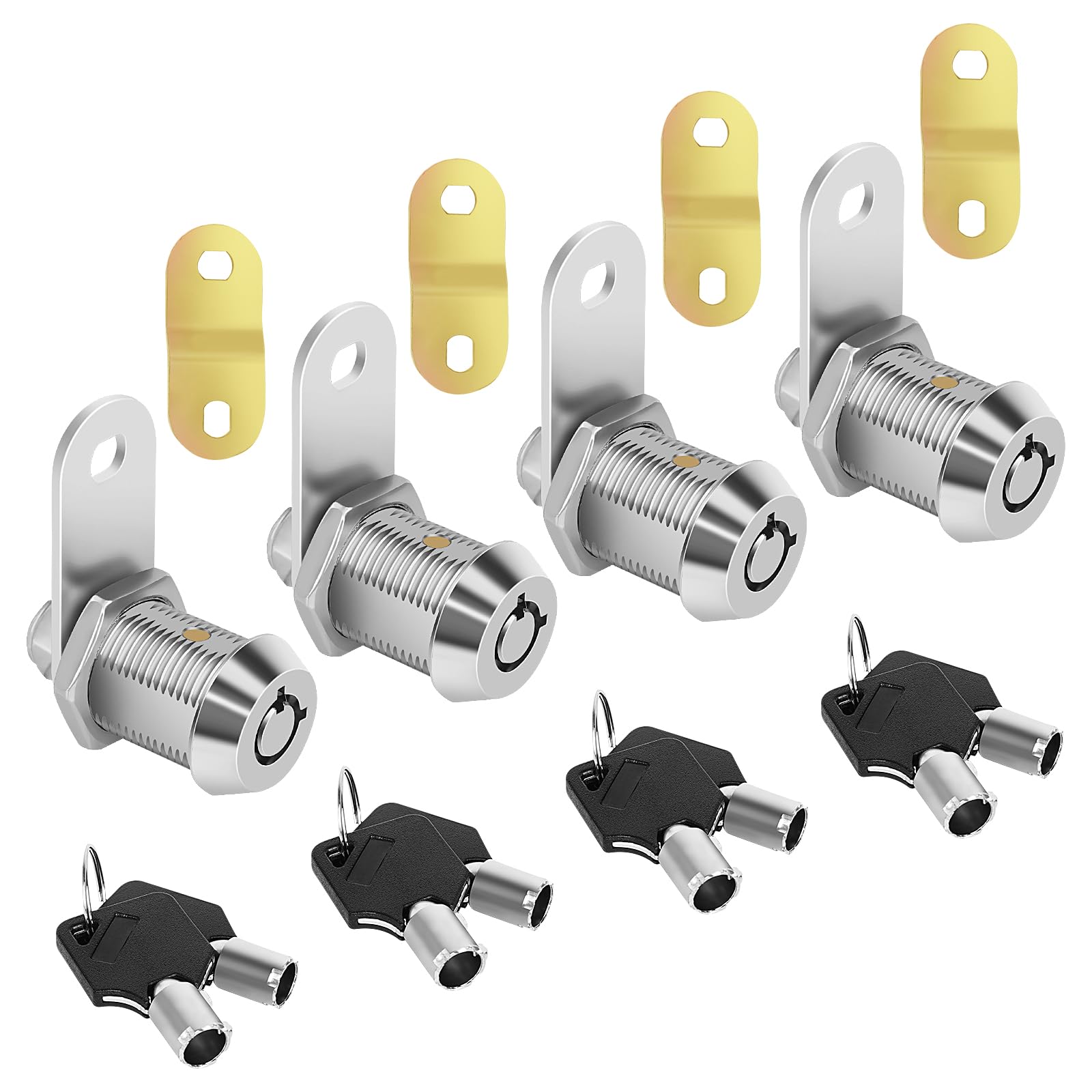 Sartatue Cam Locks RV Storage Lock Keyed Alike,7/8 Cylinder Fits on 9/16 Max Door Thickness, RV Compartment, Camper, Trailer Rep