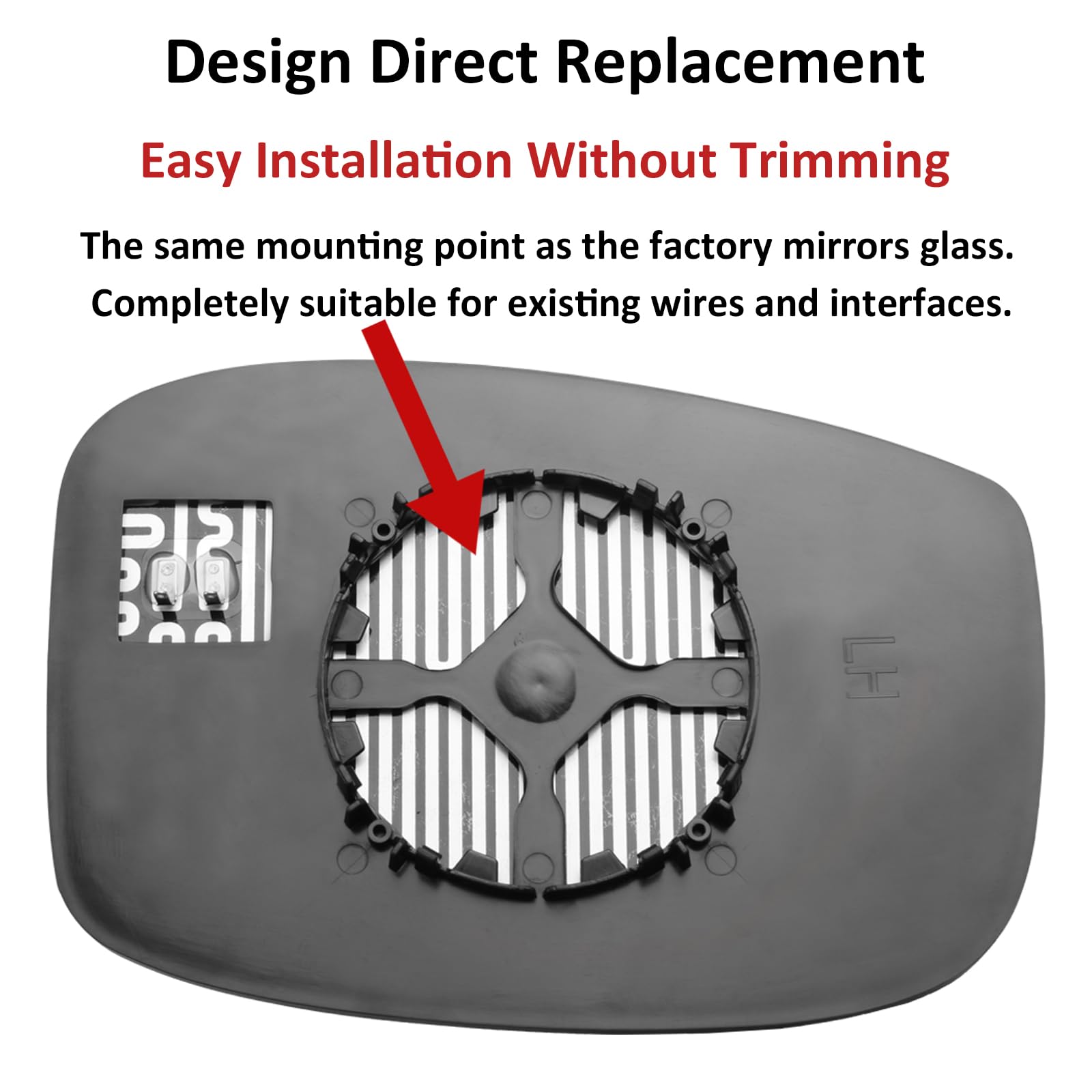 LOIYLLEN Driver Side Mirror Replacement for Honda Odyssey 2018 2019 2020 2021 2022 2023 - Left Side Mirror Glass, Rear View Mirr