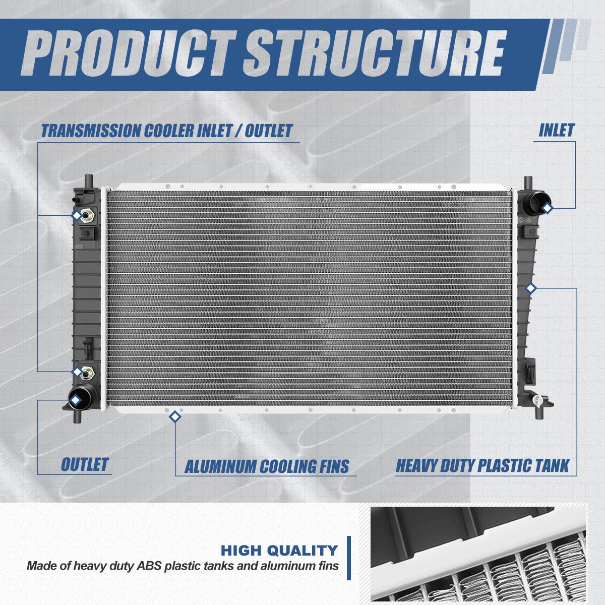 Auto Dynasty Radiator Compatible With 03-04 Ford F150 Heritage F250 F350 Super Duty Lobo Lincoln Blackwood 4.2L V6 4.6L 5.4L V8