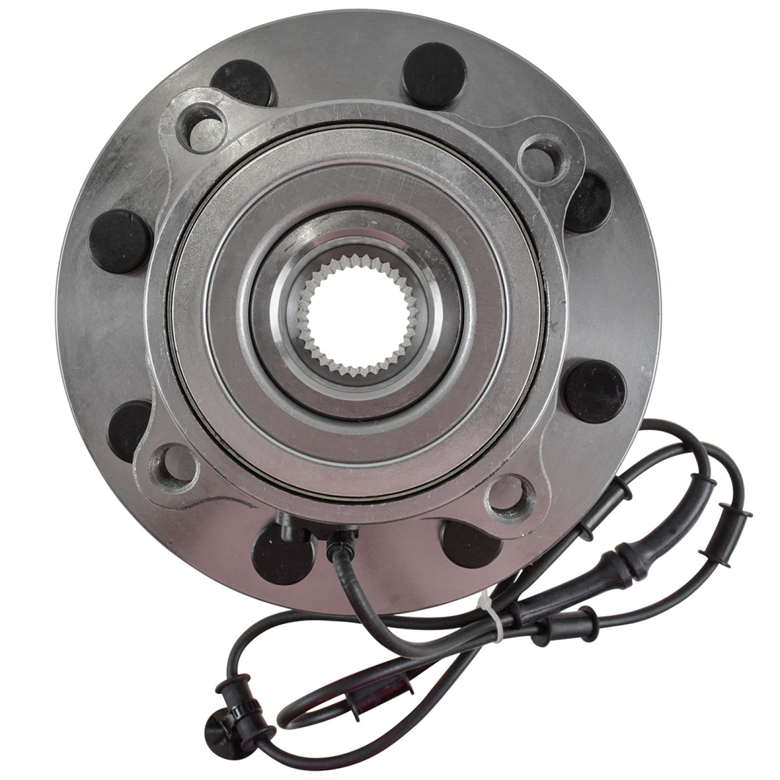 Trq Front Wheel Bearing & Hub Assembly 4Wd With Abs Sensor Compatible With 2006-2008 Dodge Ram 1500 Ram 2500 Ram 3500