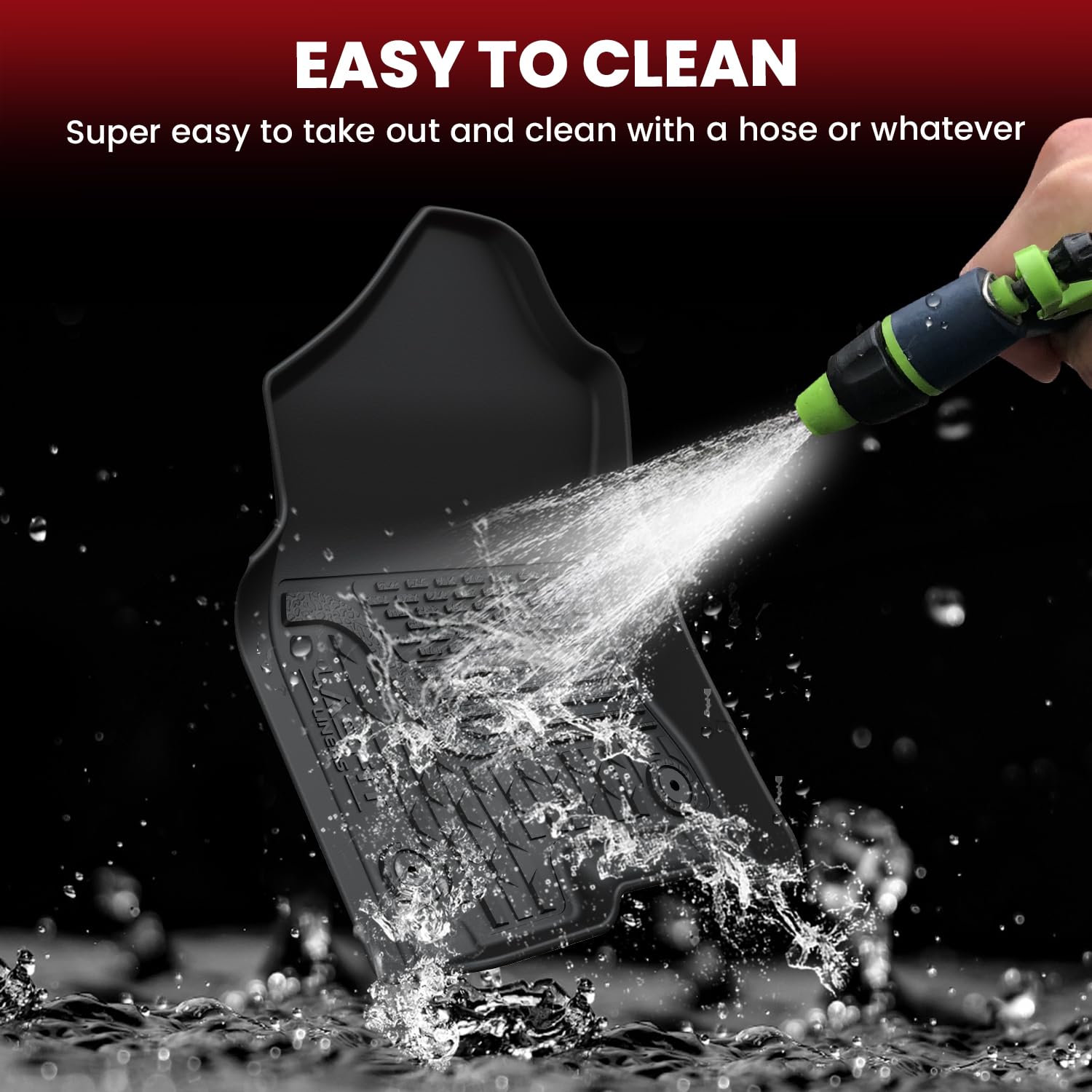 Lasfit Floor Mats For Ram 1500 Quad Cab 2019-2024 Bucket Seat, All Weather Tpe Custom Fit Car Mats Floor Liners 1St & 2Nd Row, B