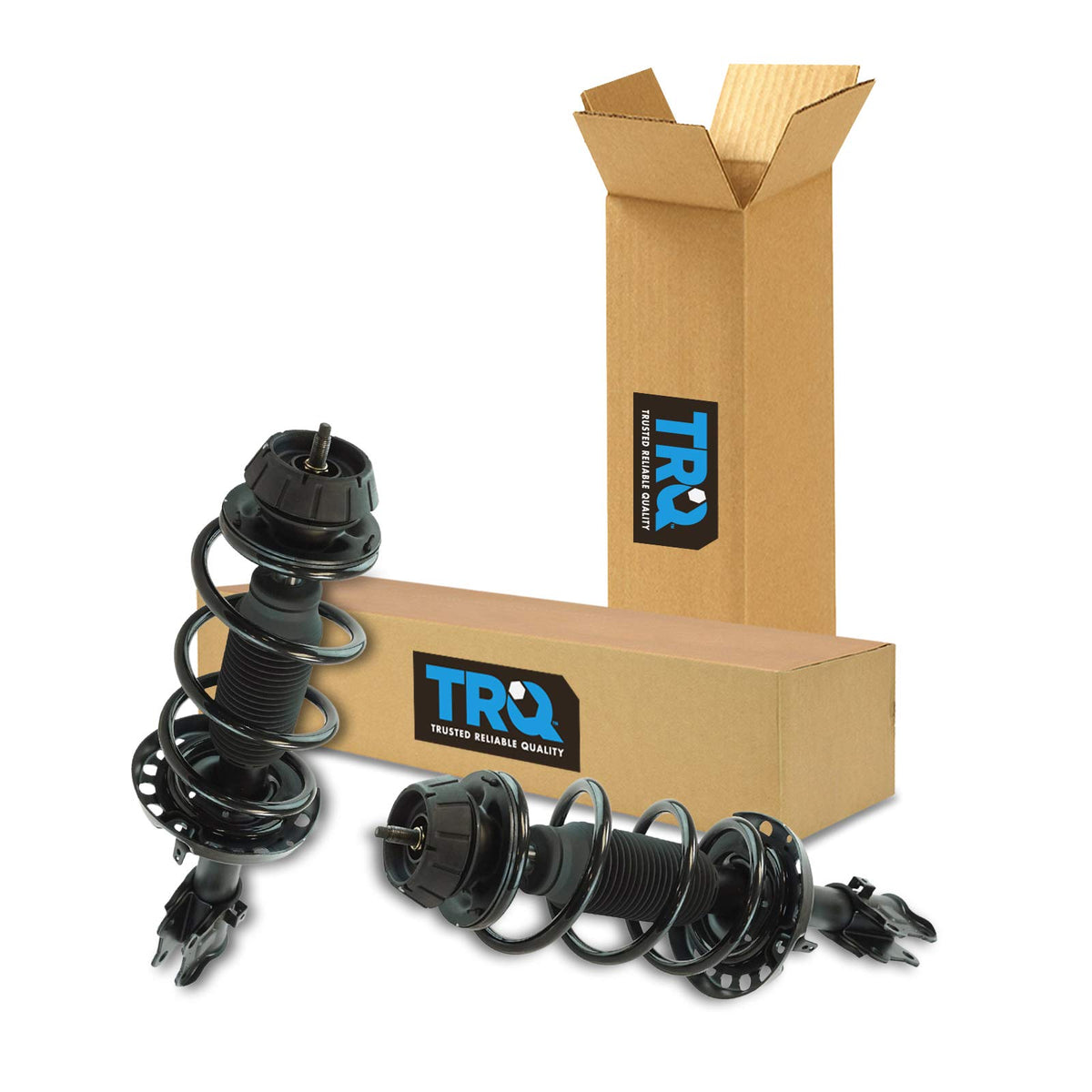 Trq Front Strut & Coil Spring Assembly Set Driver & Passenger Sides Compatible With 10-13 Kia Soul
