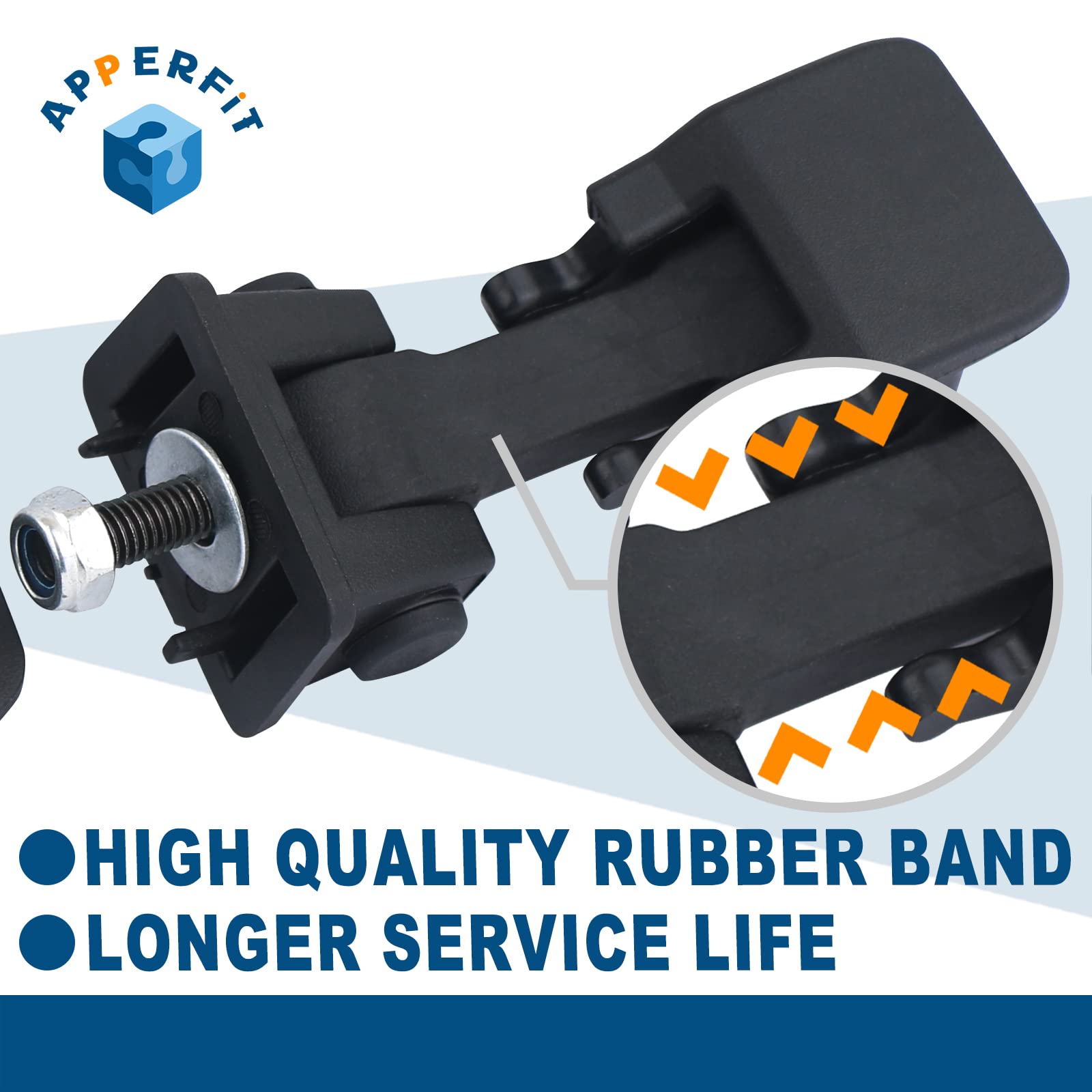 Apperfit Hood Latch Catch W/Bracket Compatible With Jeep Wrangler Tj 1997 1998 1999 2000 2001 2002 2003 2004 2005 2006