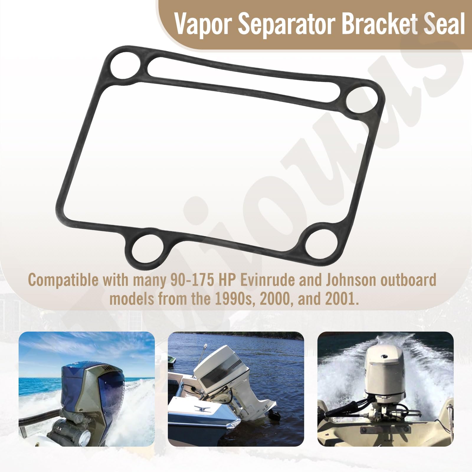 Haiouus 335236 Vapor Seal, Compatible With Johnson Evinrude 0335236 - For With Many 90-175 Hp Evinrude And Johnson Outboard Models From The 1990S, 2000, And 2001