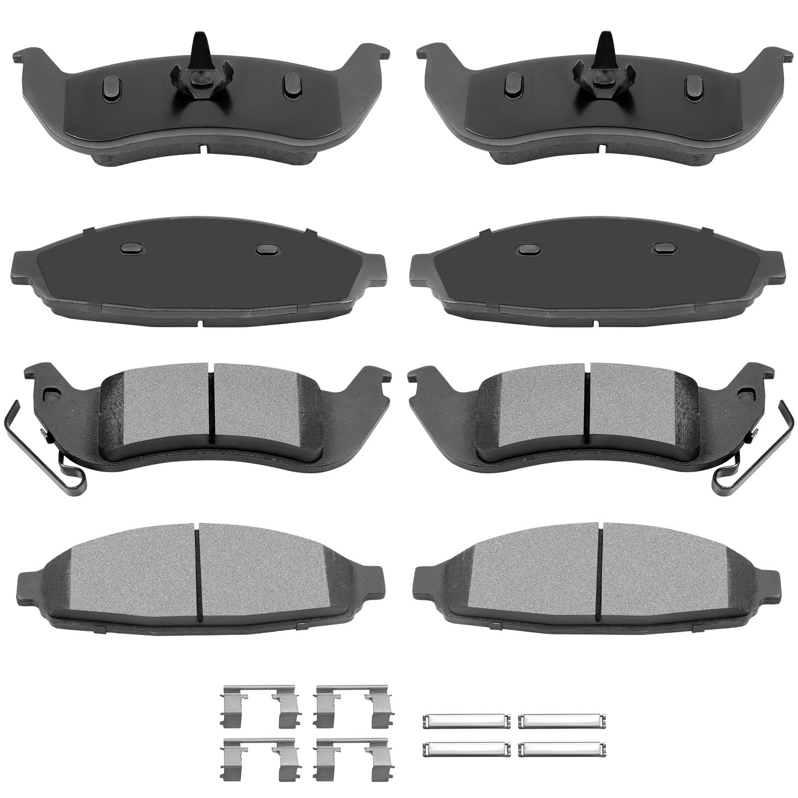 Automuto 8Pcs Front & Rear Disc Brake Pads Set D1040 D931 For Ford For Crown Victoria 2003-2011,For Lincoln Town Car 2003-2011,F