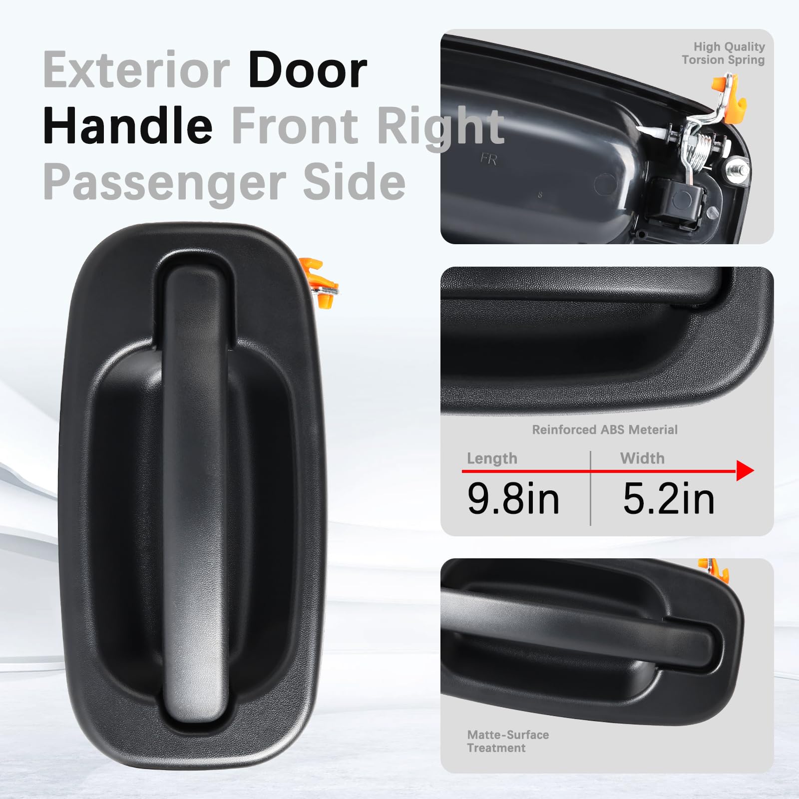 Faersi Exterior Door Handle Front Right Passenger Side Replacements For 1999 2000 2001 2003 2004 2005 2006 2007 Chevy Silverado