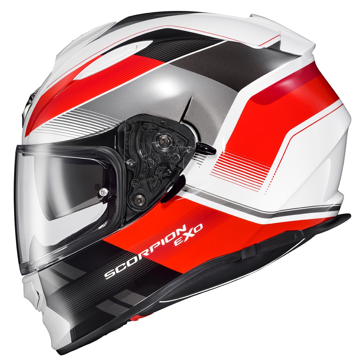 ScorpionEXO Ryzer Full Face Motorcycle Helmet with Pinlock Ready Shield with Integrated Speaker Pockets DOT ECE Approved Edge (R
