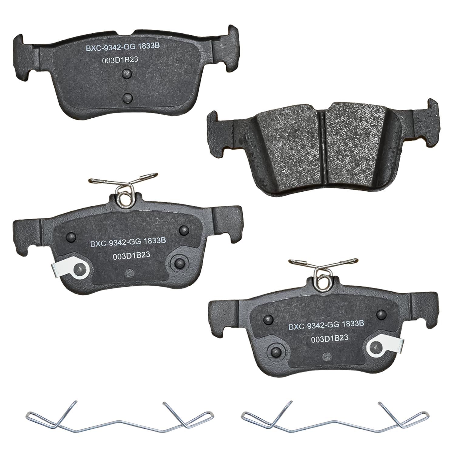 Bendix Premium Sbc1833B Ceramic Rear Brake Pads For Select Models Ford Bronco Sport,Edge,Escape,Fusion,Maverick,Police Responder