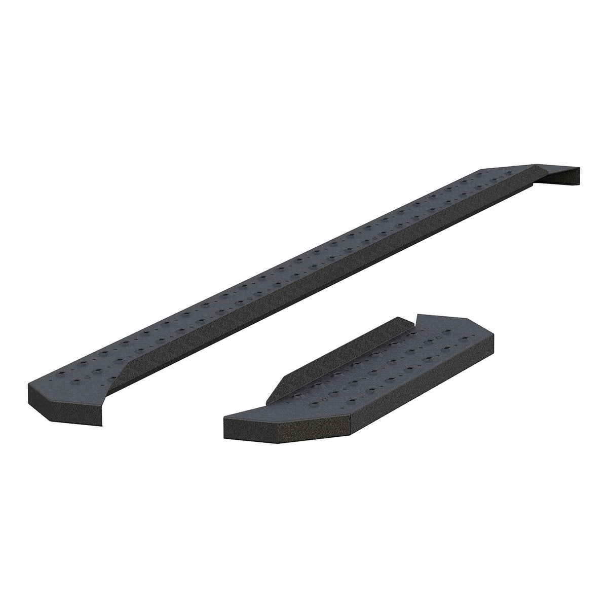Aries C3696 Ridgestep Commercial Running Boards 6.5 In. Versatrac Brackets Sold Separately Textured Black Powder Coat Carbon Steel Ridgestep Commercial Running Boards