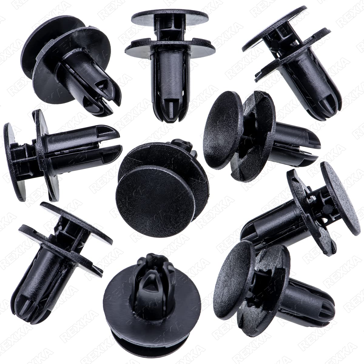 Rexka 10Pcs Fender Liner Push-Type Retainer Clip Fastener Compatible With Hyundai Kia 86595-2T500 Accent,Azera,Elantra,Equus,Gen