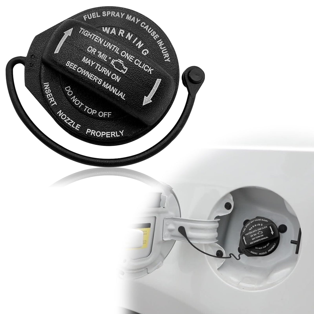 Gas Cap, Fuel Cap 5C0201550T Compatible With Volkswagen 2011-2020 Vw Jetta Golf Gti Golf R Golf Sportwagen Golf Alltrack Tiguan,2008-2017 Audi A4 A5 A4 A5 A8 S4 S5 S8 Q5 Rs5 Sq5 Allroad.