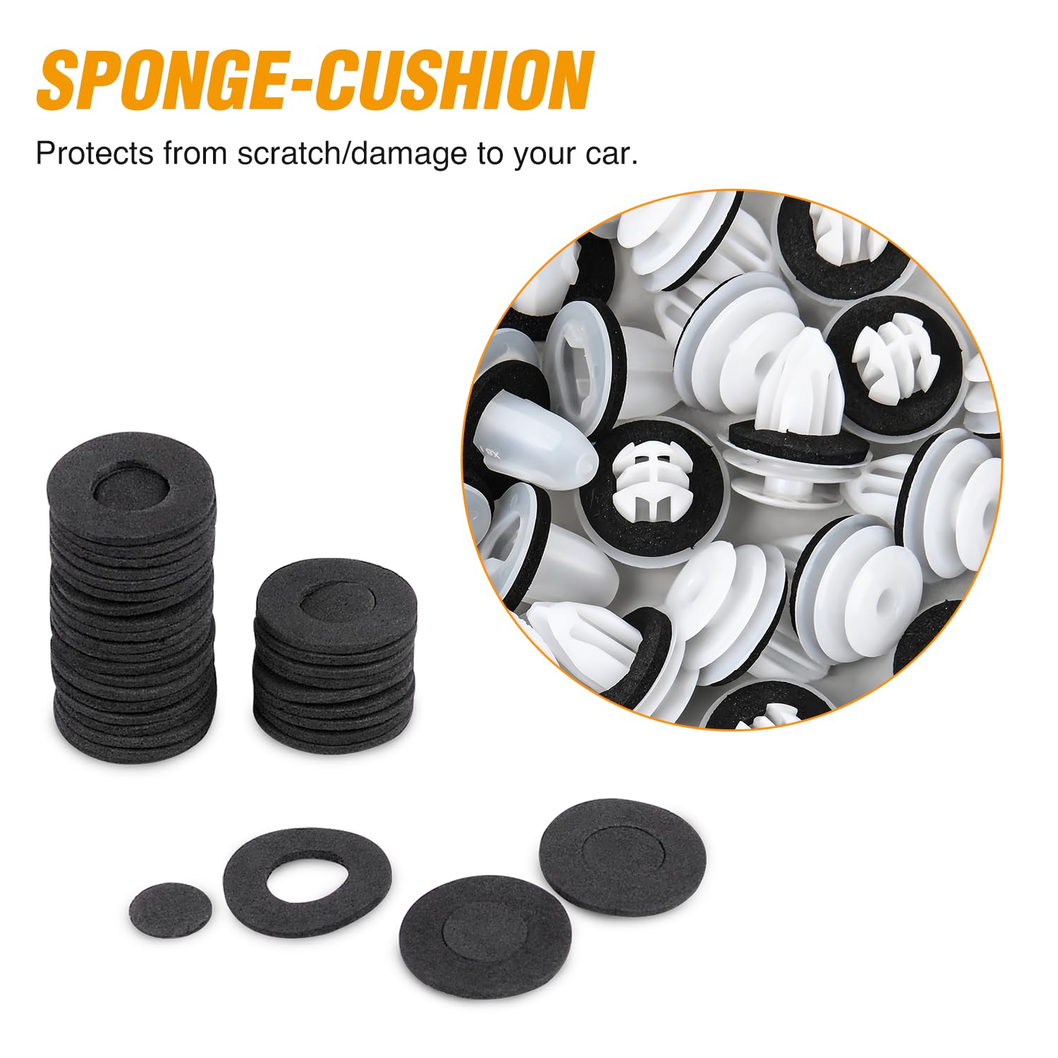 Gooacc 60Pcs Rear Combination Taillight Assembly Guide Clips Compatible For Toyota Lexus Scion 81496-60010 81496-52020 90467-A00