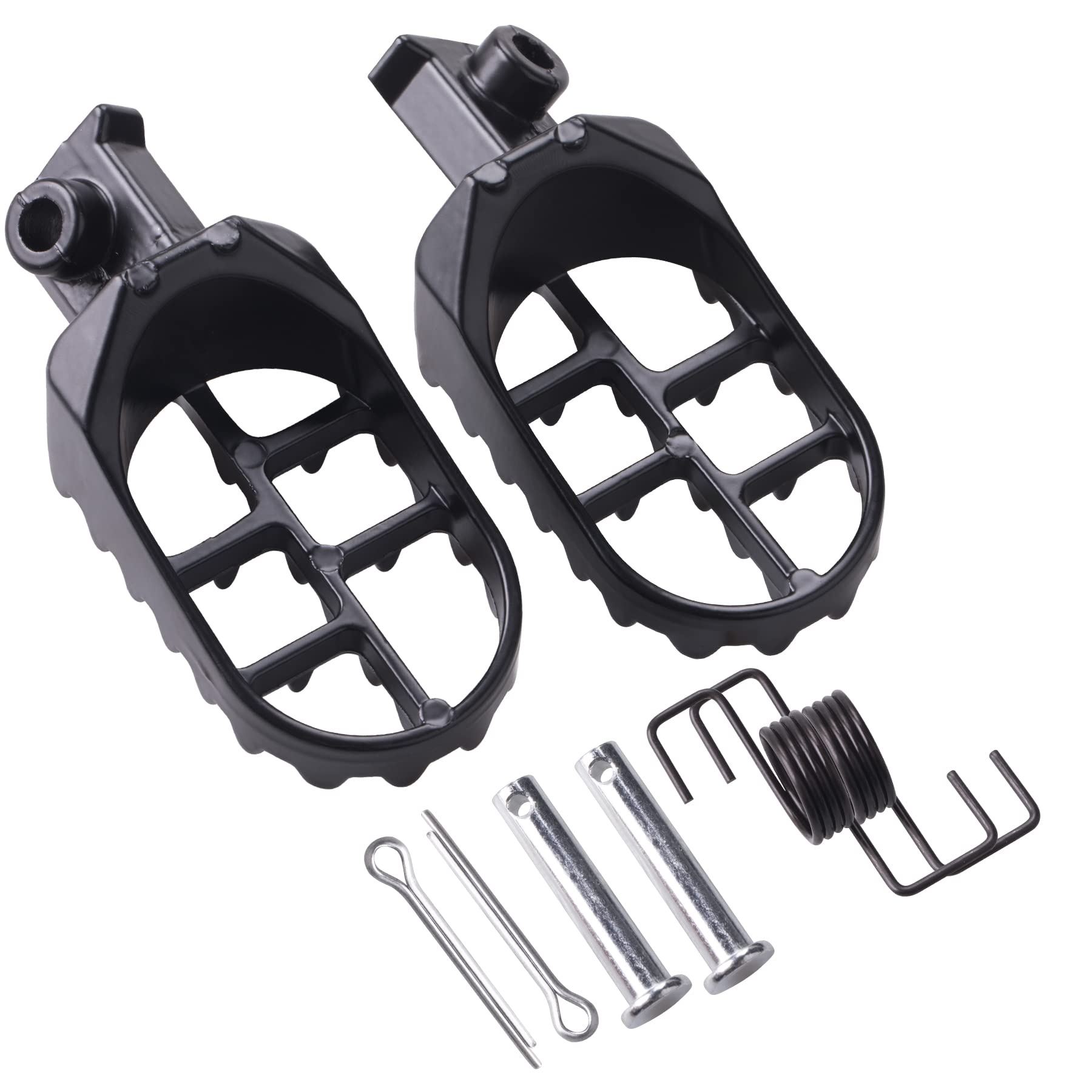MWMNUN Aluminium Dirt Bike Foot Pegs, Black, Rear, Universal Fit for PW50 PW80 TW200 XR50R CRF50 CRF70 CRF80 CRF100F Dirt Bike