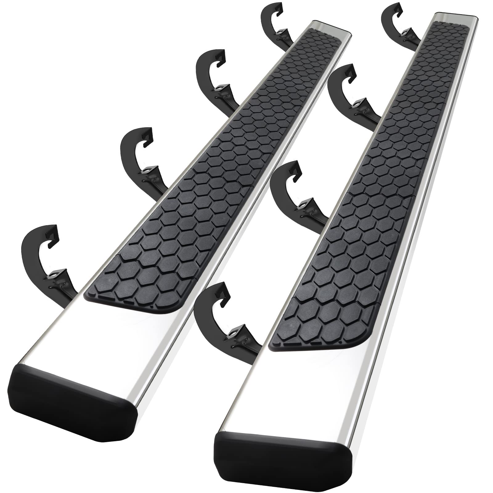 Comnova 6.5 Inches Running Boards Compatible With 2019-2024 Chevy Silverado/Gmc Sierra 1500, 2020-2024 Silverado/Sierra 2500Hd 3500Hd Crew Cab(Exclude 19 1500 Ld),Side Steps For Silverado Crew Cab.