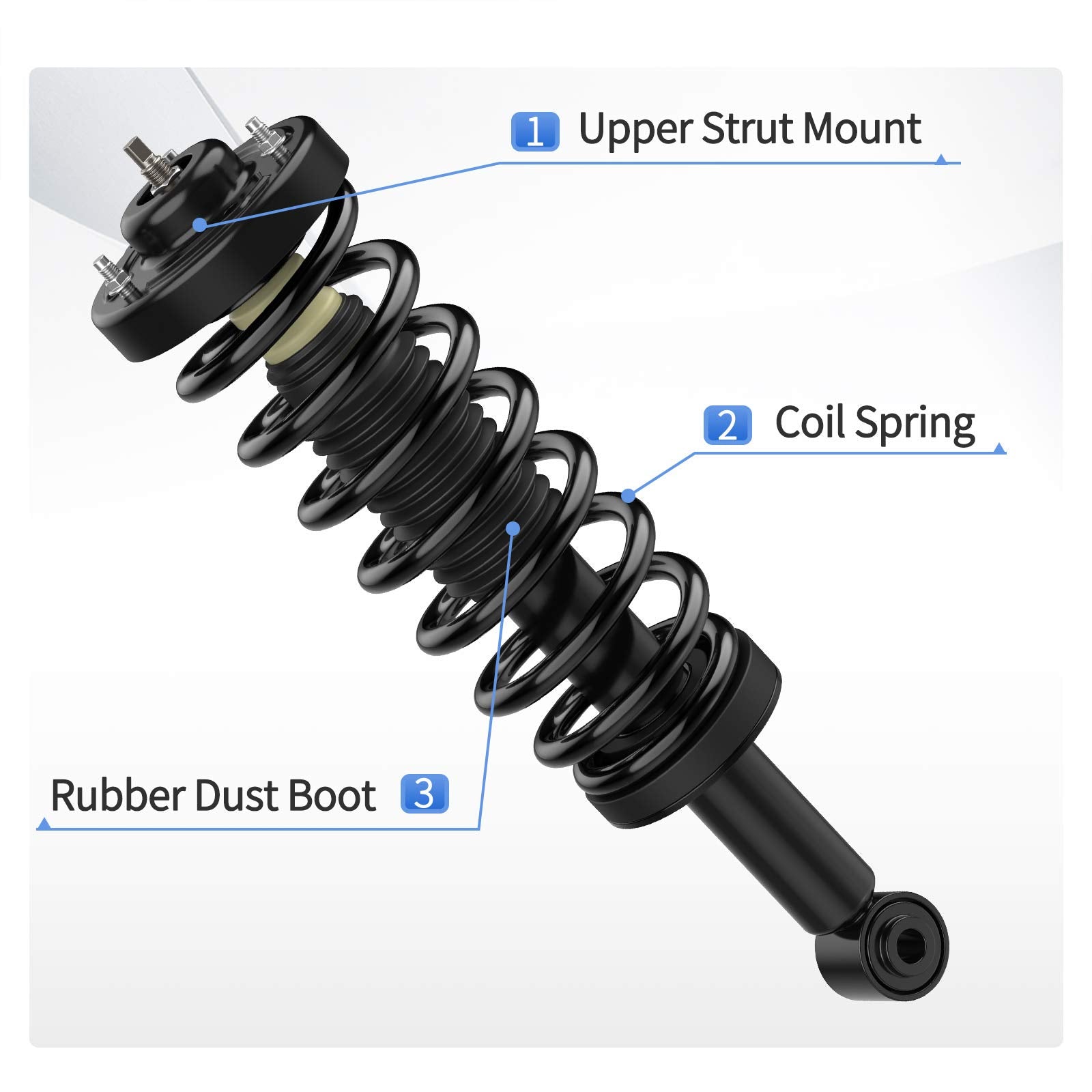 Yitamotor Front Complete Struts Shocks Suspension Compatible With 2009-2013 Ford F150 4Wd