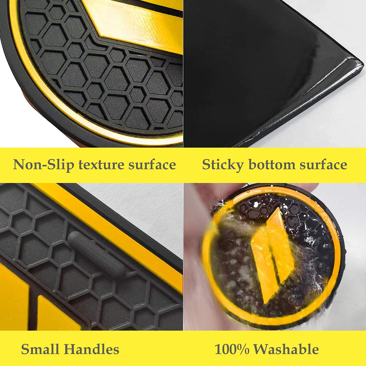 Auprite Anti Dust Mats For Challenger Accessories 2015-2021 2022, Custom Cup Holder Liners Mats Door Pocket Center Console Liners (Yellow/11Pcs)