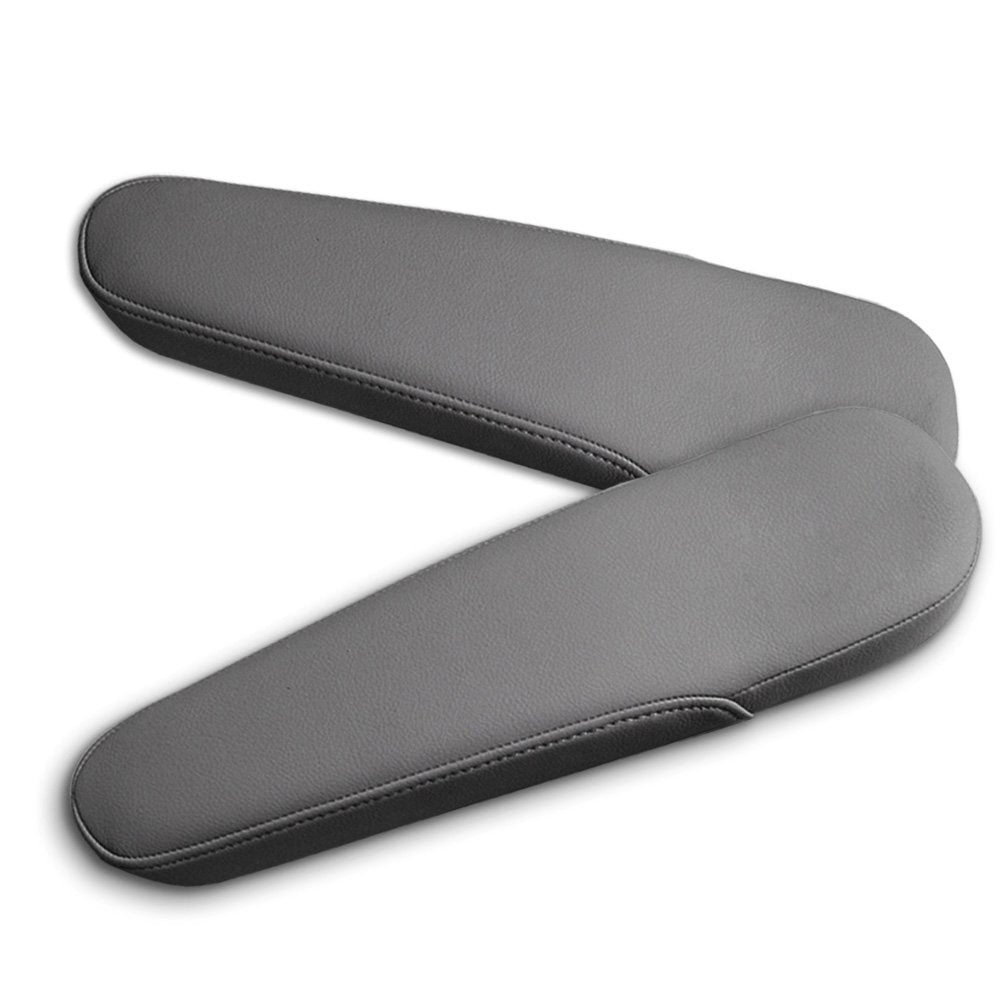 Dkiigame Odyssey Armrest Cover Replacement,Leather Seat Armrest Covers For 2005-2010 Honda Odyssey(Darker Gray)