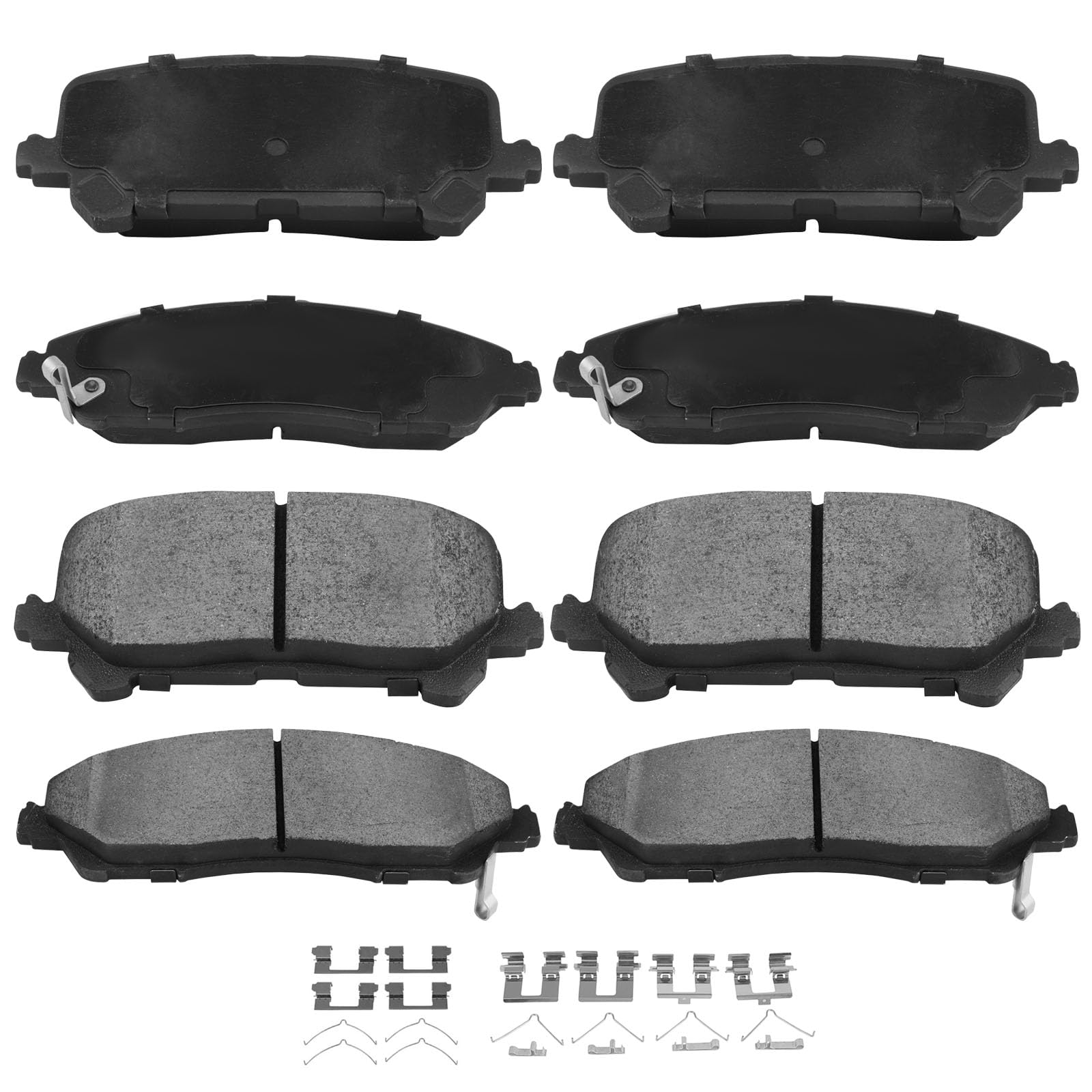 Automuto 8Pcs Front & Rear Ceramic Disc Brake Pads Set D1723 D1724 For Acura Mdx 2014-2016,For Honda Pilot 2016-2021,For Honda R