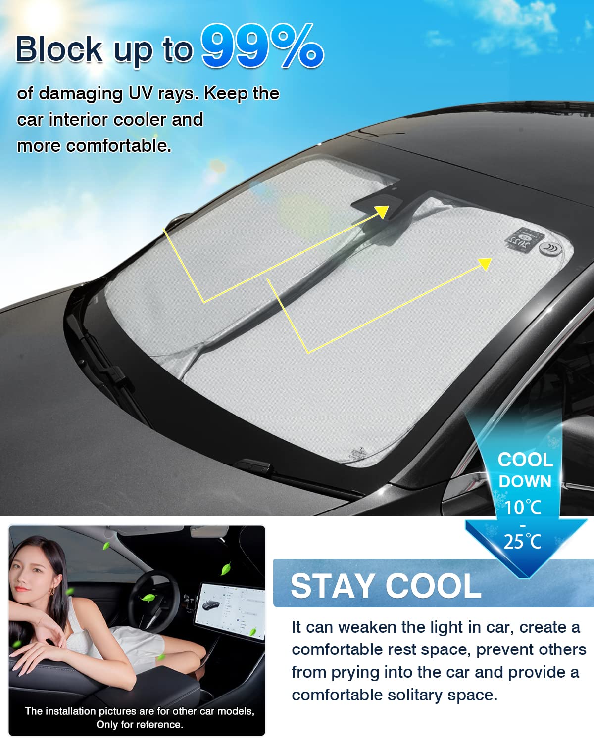 Karltys Windshield Sun Shade For 2022-2024 2025 Lexus Nx Nx250 Nx350 Nx350H Nx450H+ Accessories, Upf50+ Reflective Front Window