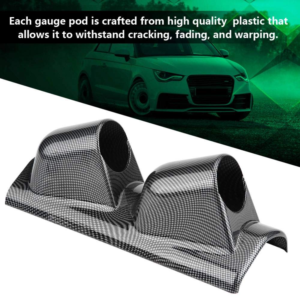 Universal Heavy Duty Racing Sport Meter Gauge Pillar Mount Pod Holder Bracket Gauge Holder Single Hole/Dual Hole/Triple Hole (Optional)(Dual Control)