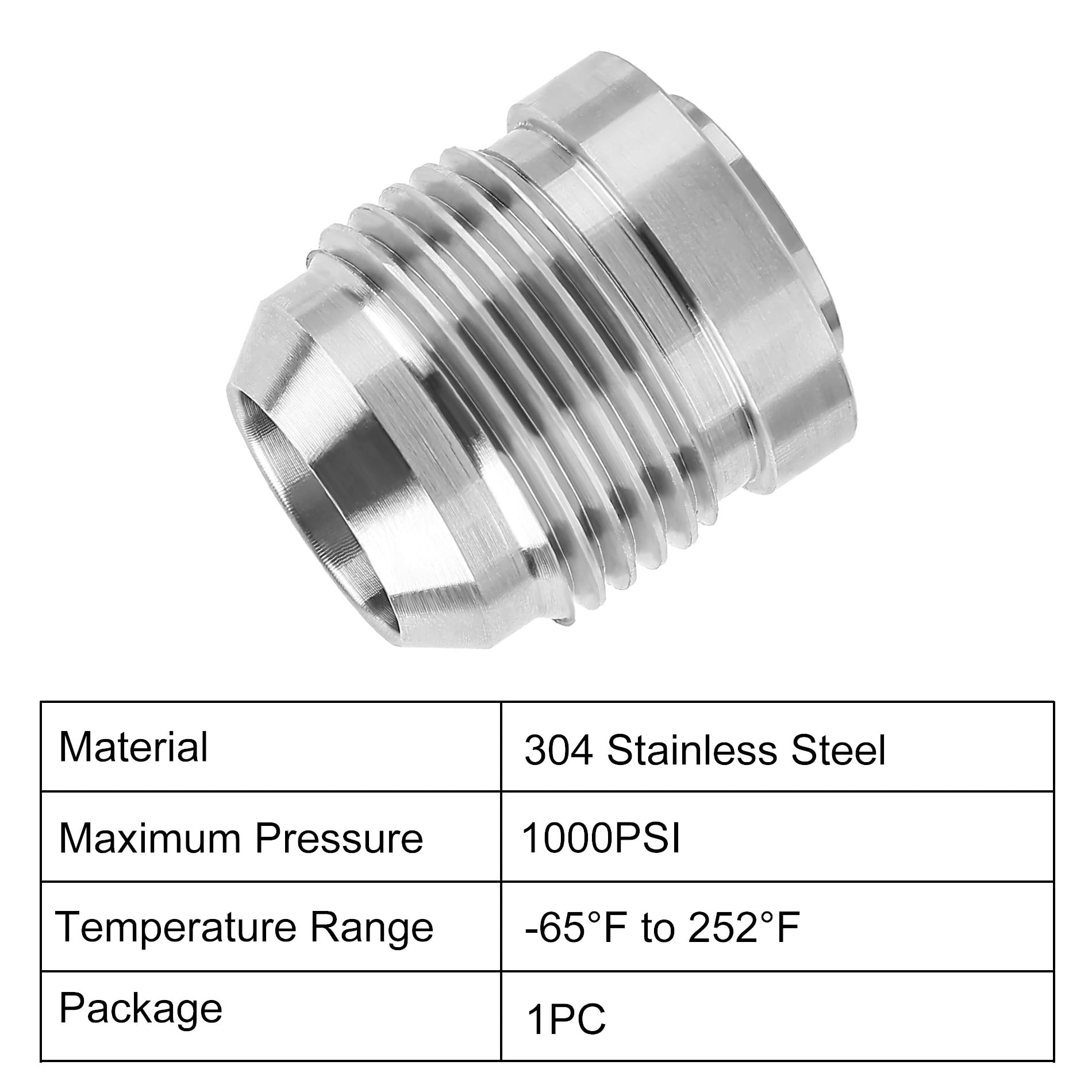 Evil Energy Male 16An Weld On Bung Fitting Stainless Steel