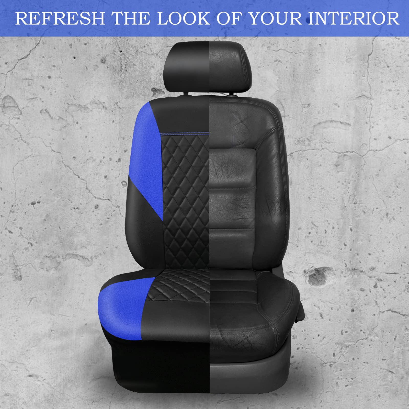 Car Pass Leather Seat Covers-Universal Quilting Car Seat Cover With 5Mm Composite Sponge Inside,Airbag Compatible,Front And Rear