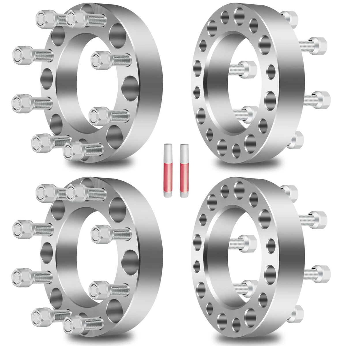 Scitoo 4X 8 Lug 1.5 Inch 8X170Mm Wheel Spacers 8X170 To 8X170 14X2 Studs 125Mm Compatible With For F250 For F350 For Excursion