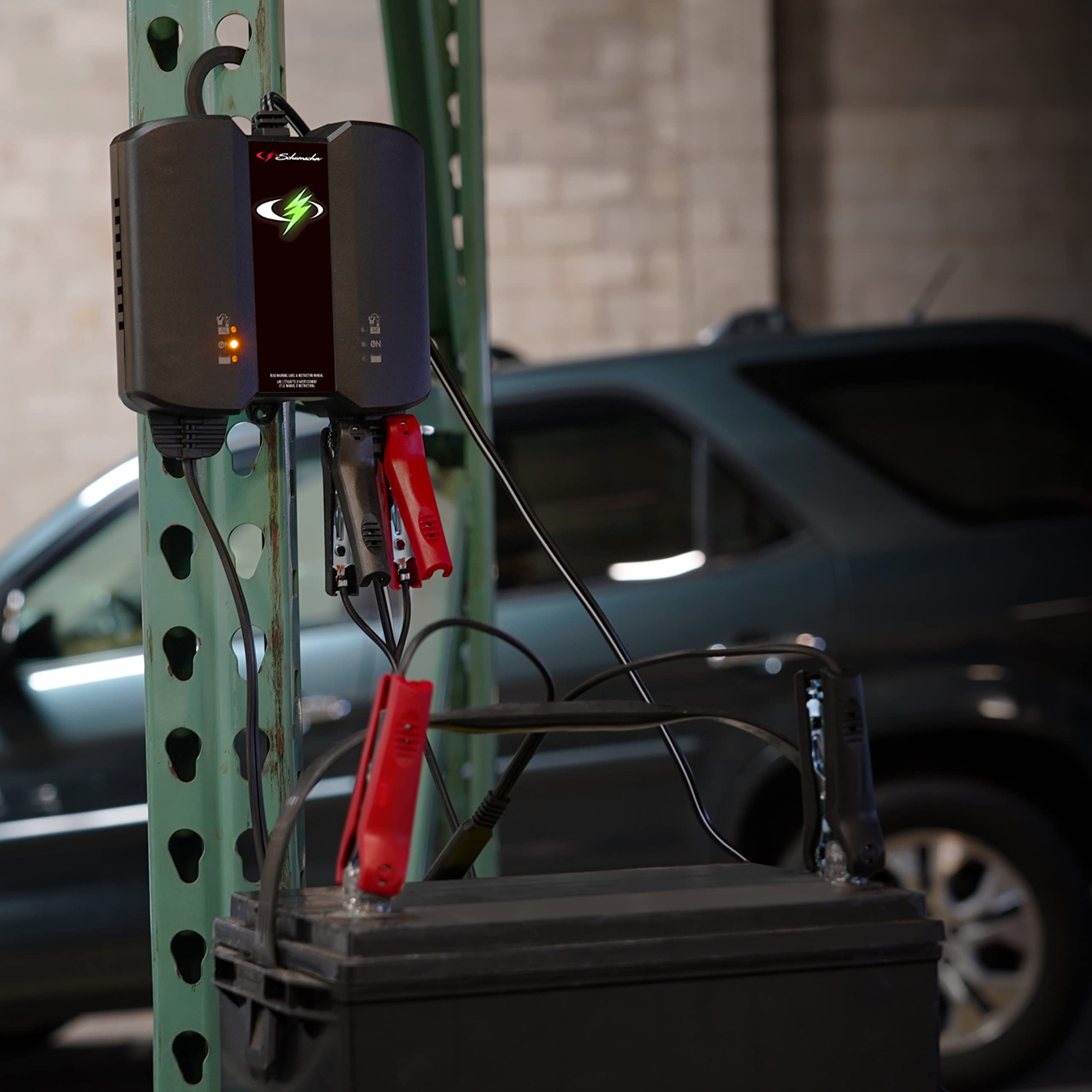 Schumacher Electric Sc1410 6V/12V Two-Bank 2A Battery Charger/Maintainer , Black