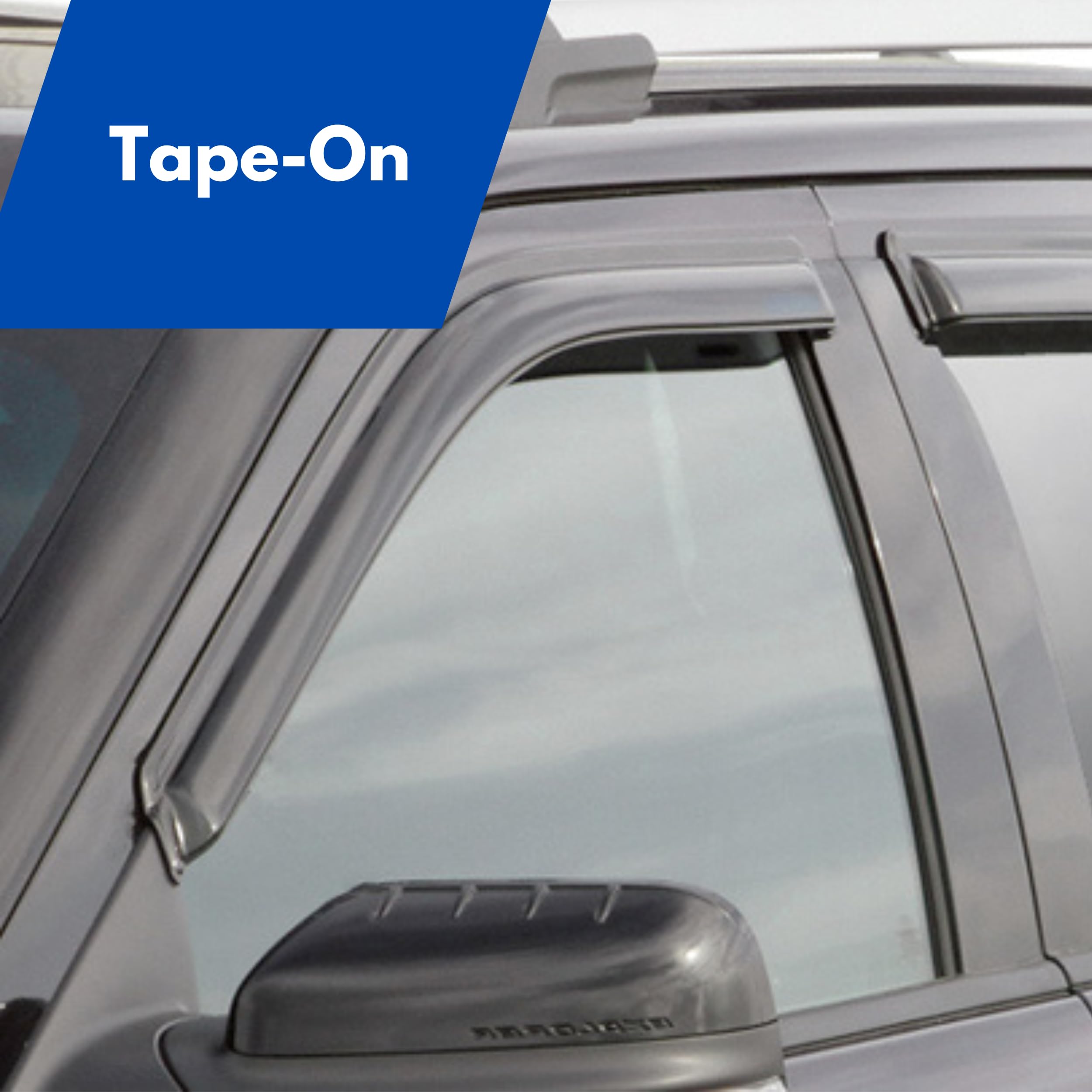 Ig Window Visor For Jeep Liberty 2008-2014, Rain Guard Tape-On Extra Durable Wind Sun Side Vent Window Deflector, 2008 2009 2010