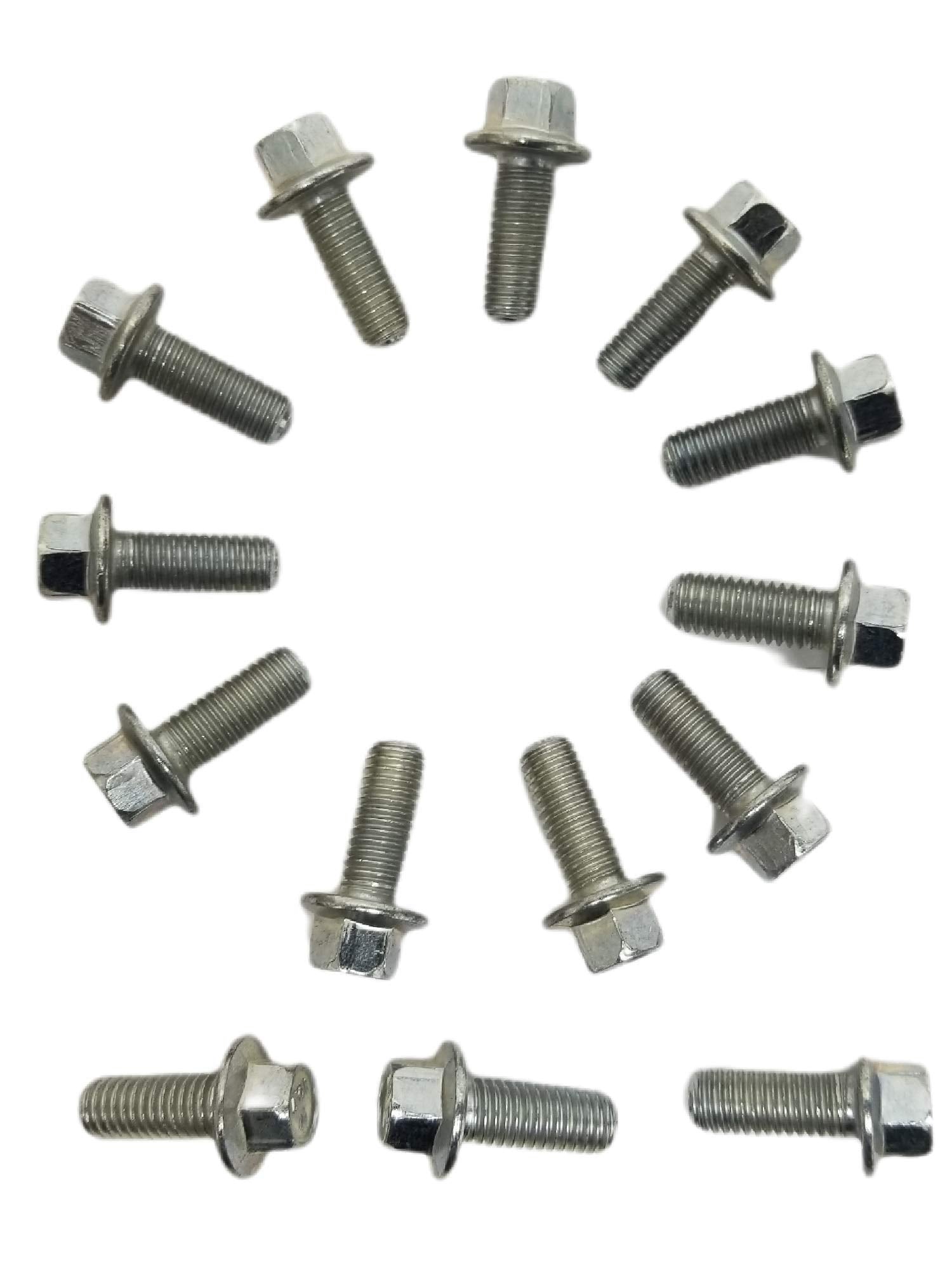 Z Whip Metric 14Pc Differential Cover Bolt Kit M8-1.25X20Mm Flange Bolts Compatible With 1998-Current Chevrolet Gmc Silverado Sierra Tahoe Suburban 10-Bolt 14-Bolt Rear Ends Metric Threads Dodge Ram