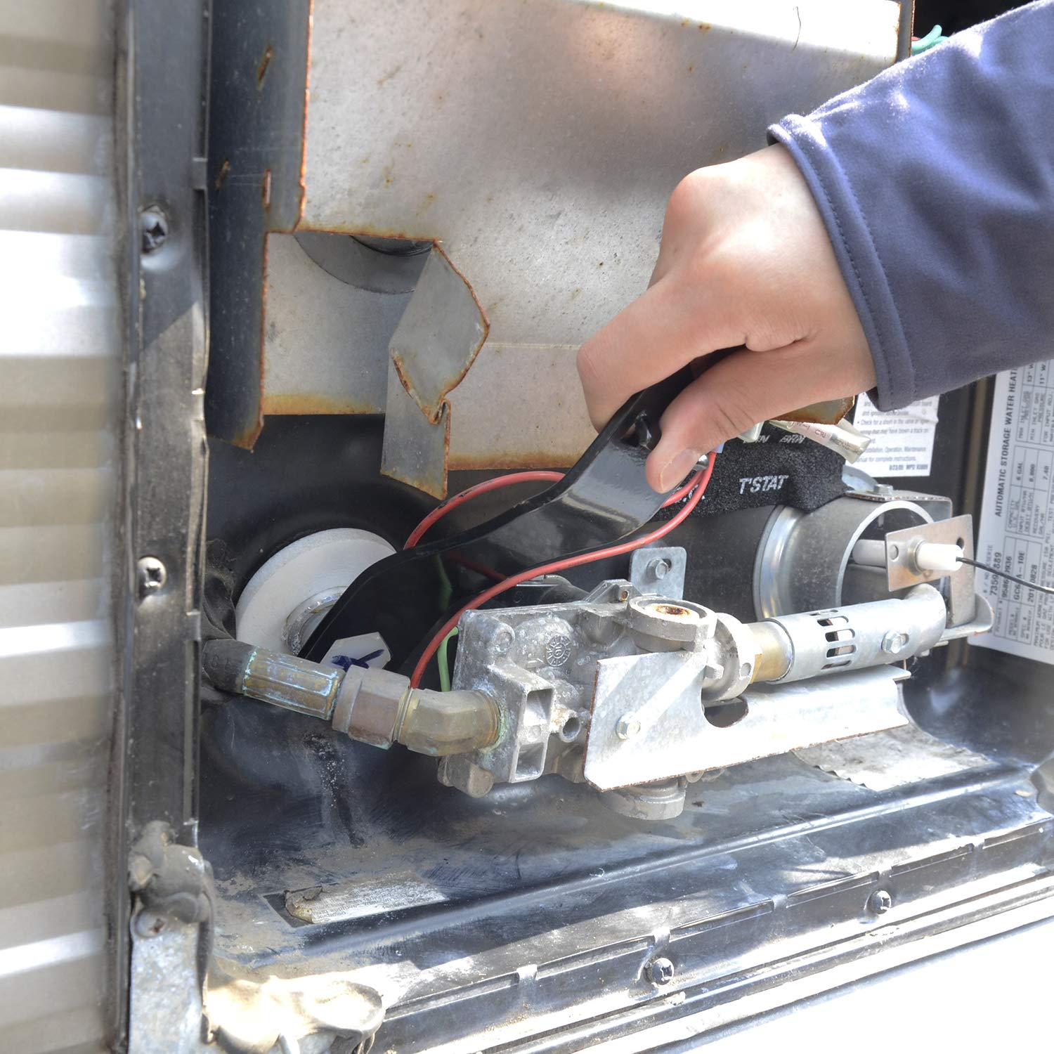 Rv Water Heater Drain Plug Kit, Include Angled Wrench, 4 Pieces 1/2 Npt Replacement Plugs And 1 Roll Ptfe Tape