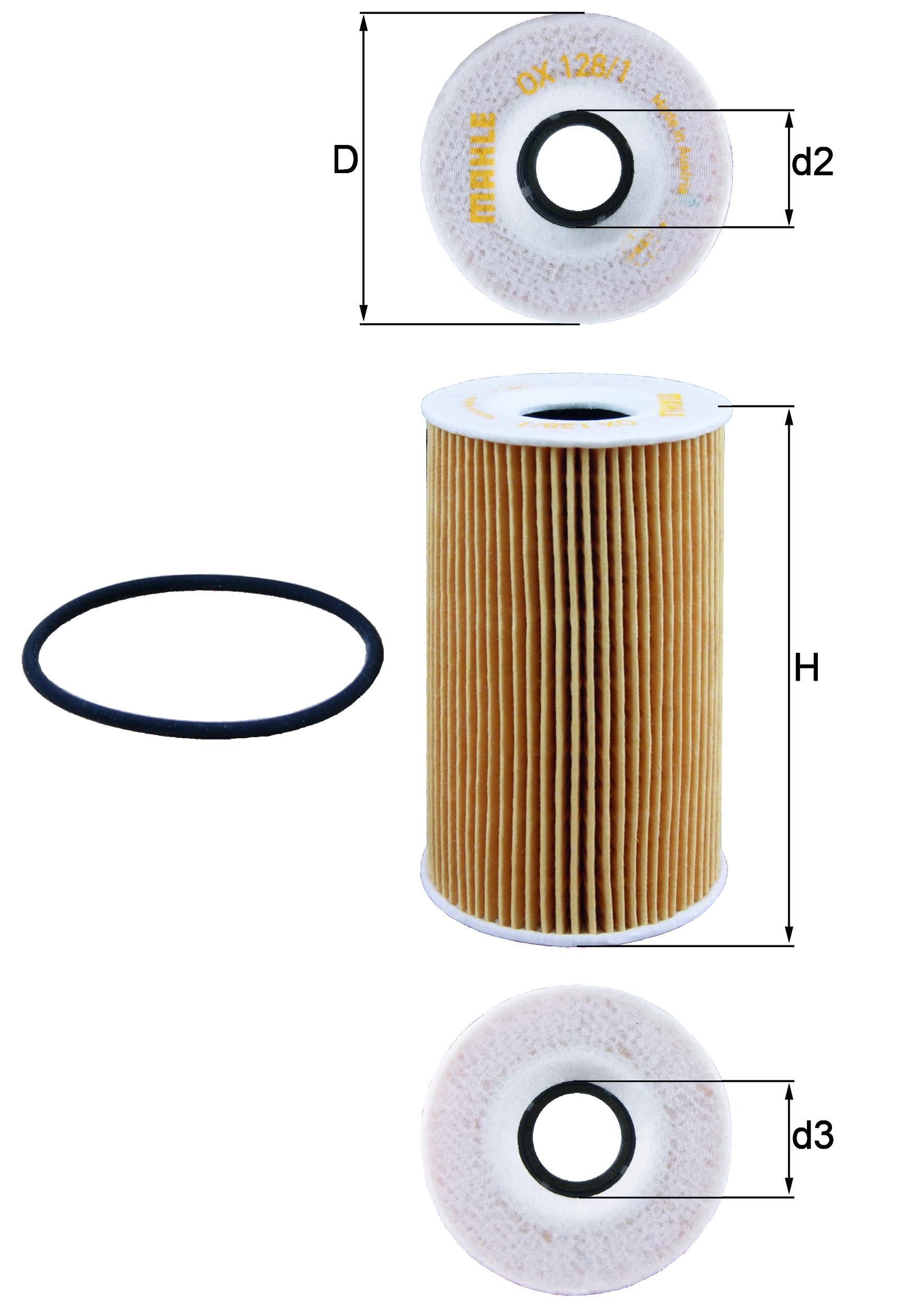 Mahle Ox 128/1D Oil Filter