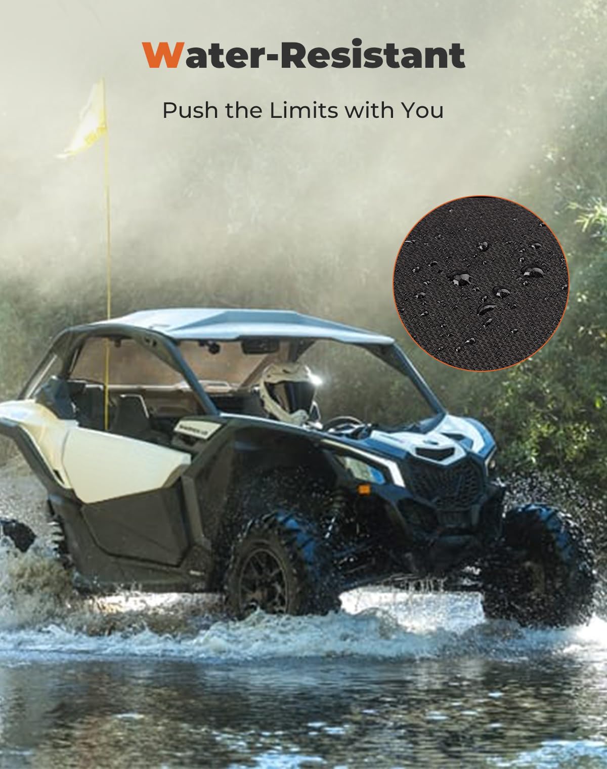 KEMIMOTO X3 MAX Rear Door Bags, Door Bag Storage Tool Bag (1 Pair), Compatible with 2017-2025 Can-Am Maverick X3 MAX X RS DS MR