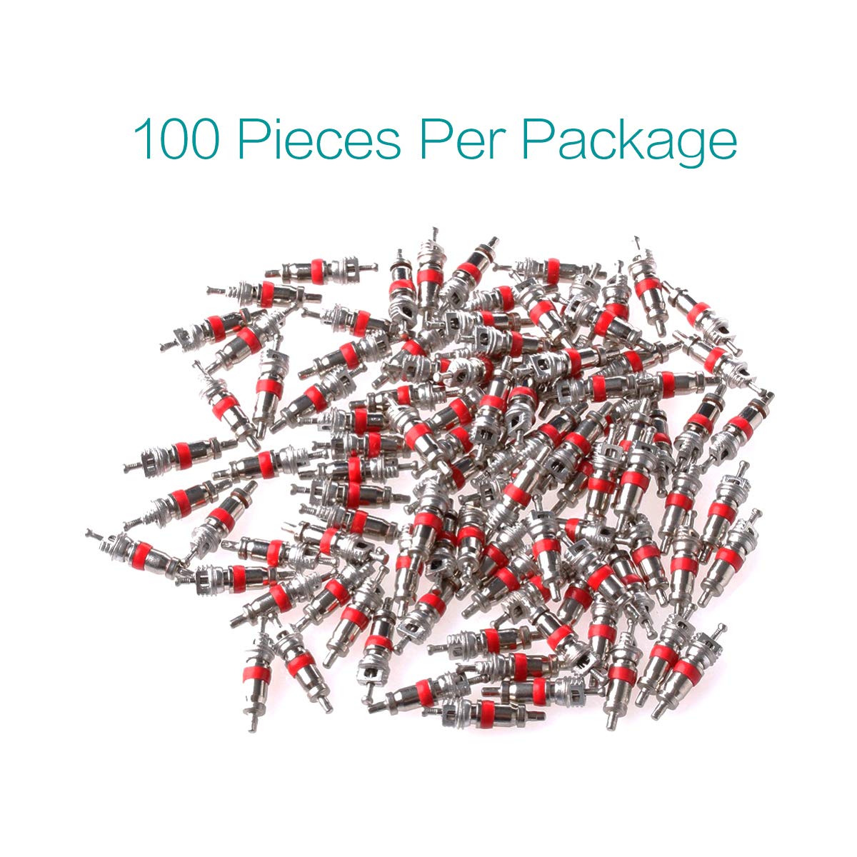 Lantee 2-In-1 Tire Repair Tool Set With Valve Core Removers And 100 Replacement Valve Stem Cores - Ideal For Cars, Trucks, Motor