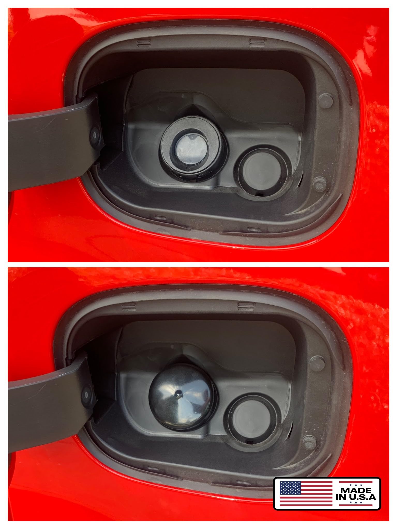 Cap & Shield 2.375Inch Id, Capless Gas Cap Dirt, Water & Dust Cover Compatible With Gmc, Chevrolet, Buick & Cadillac Capless Gas Cap Fuel Filler Nozzle Cover