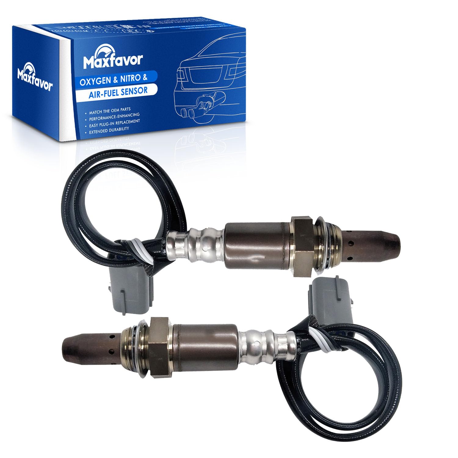 MAXFAVOR 2Pcs Upstream Oxygen O2 Sensor Replacement for 2011 2012 Nissan Frontier Pathfinder Xterra Suzuki Equator 4.0L,for 2009